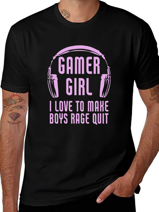 Gamer Girl Tee: I Love to Make Boys Rage Quit