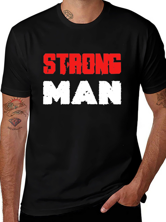 Strong Man Graphic Tee - Bold Design Comfortable Fit