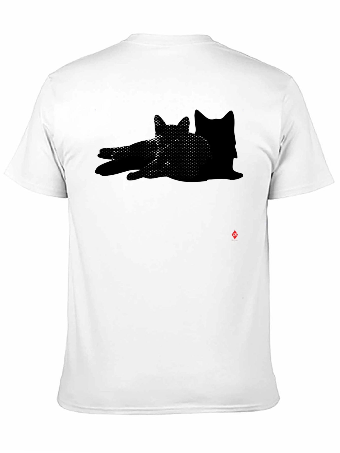 Shadow Cat Graphic Black T-Shirt