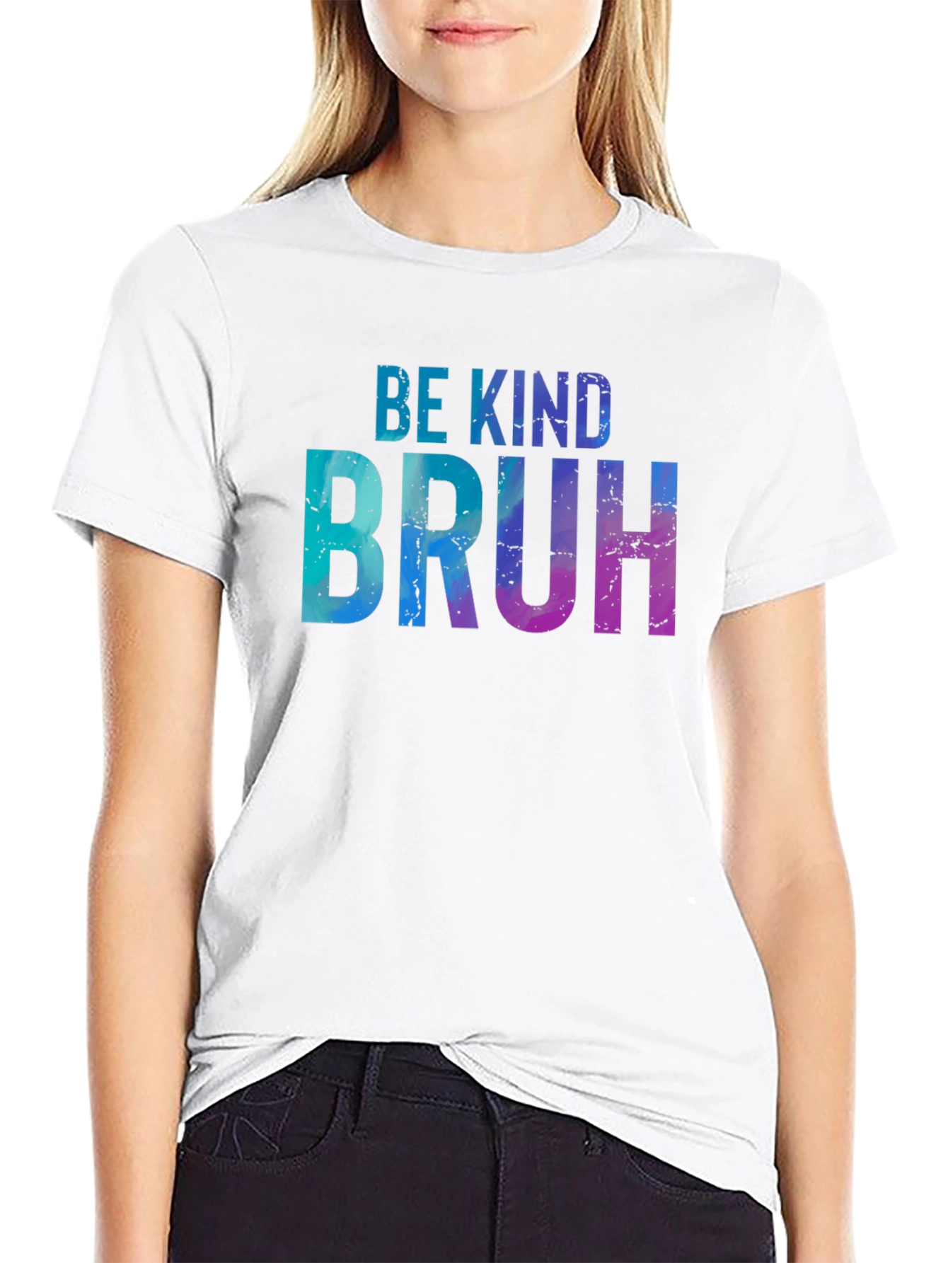 Be Kind Bruh T-Shirt - Casual Graphic Tee