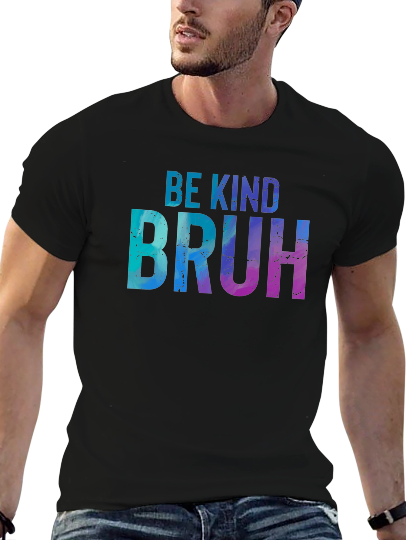 Be Kind Bruh T-Shirt - Casual Graphic Tee