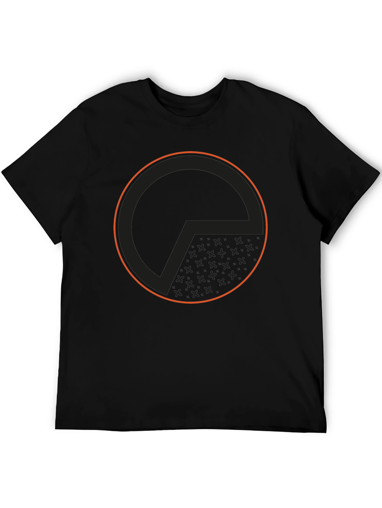 Geometric Circle Graphic Tee - Modern Design T-Shirt