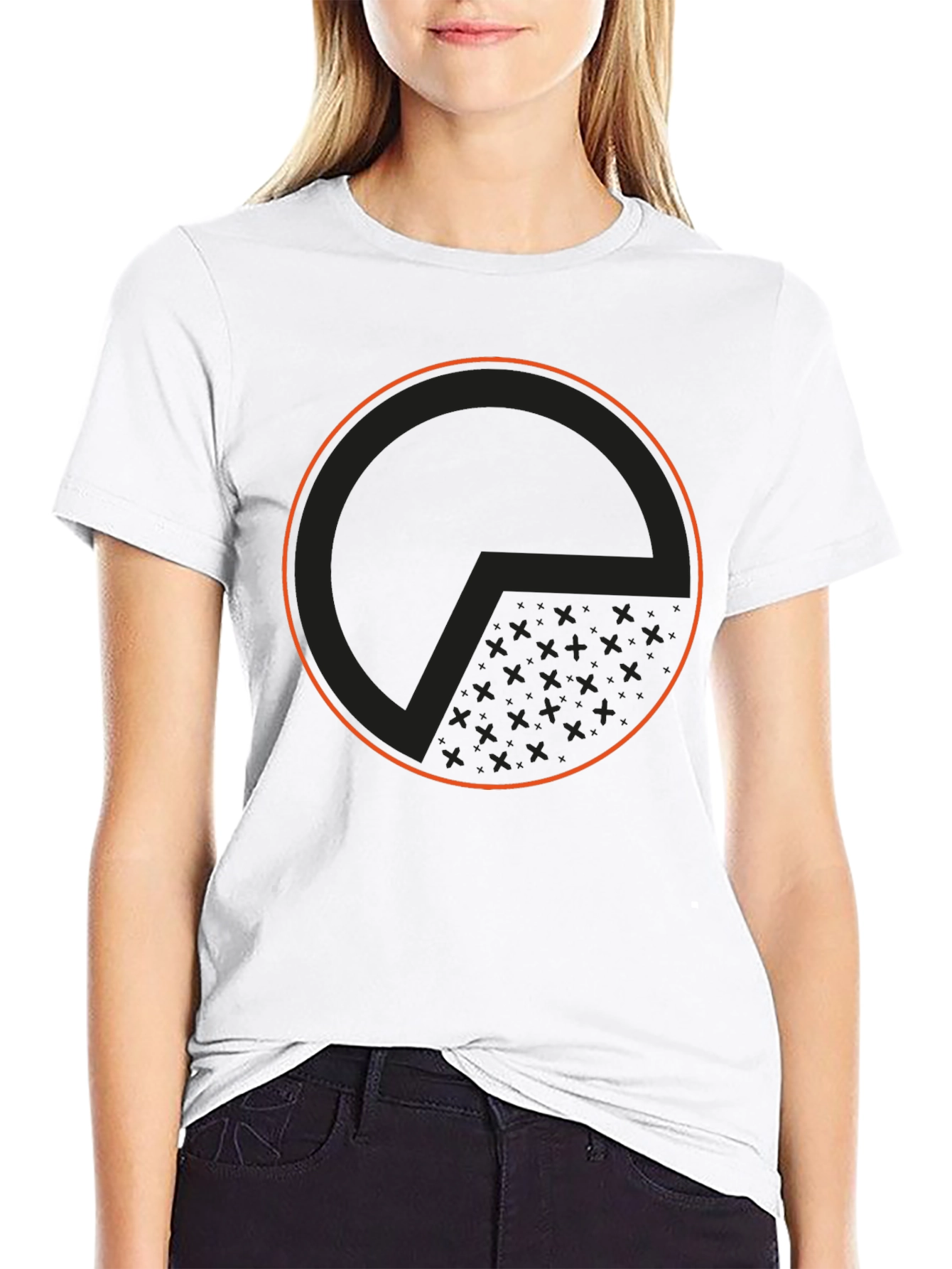Geometric Circle Graphic Tee - Modern Design T-Shirt