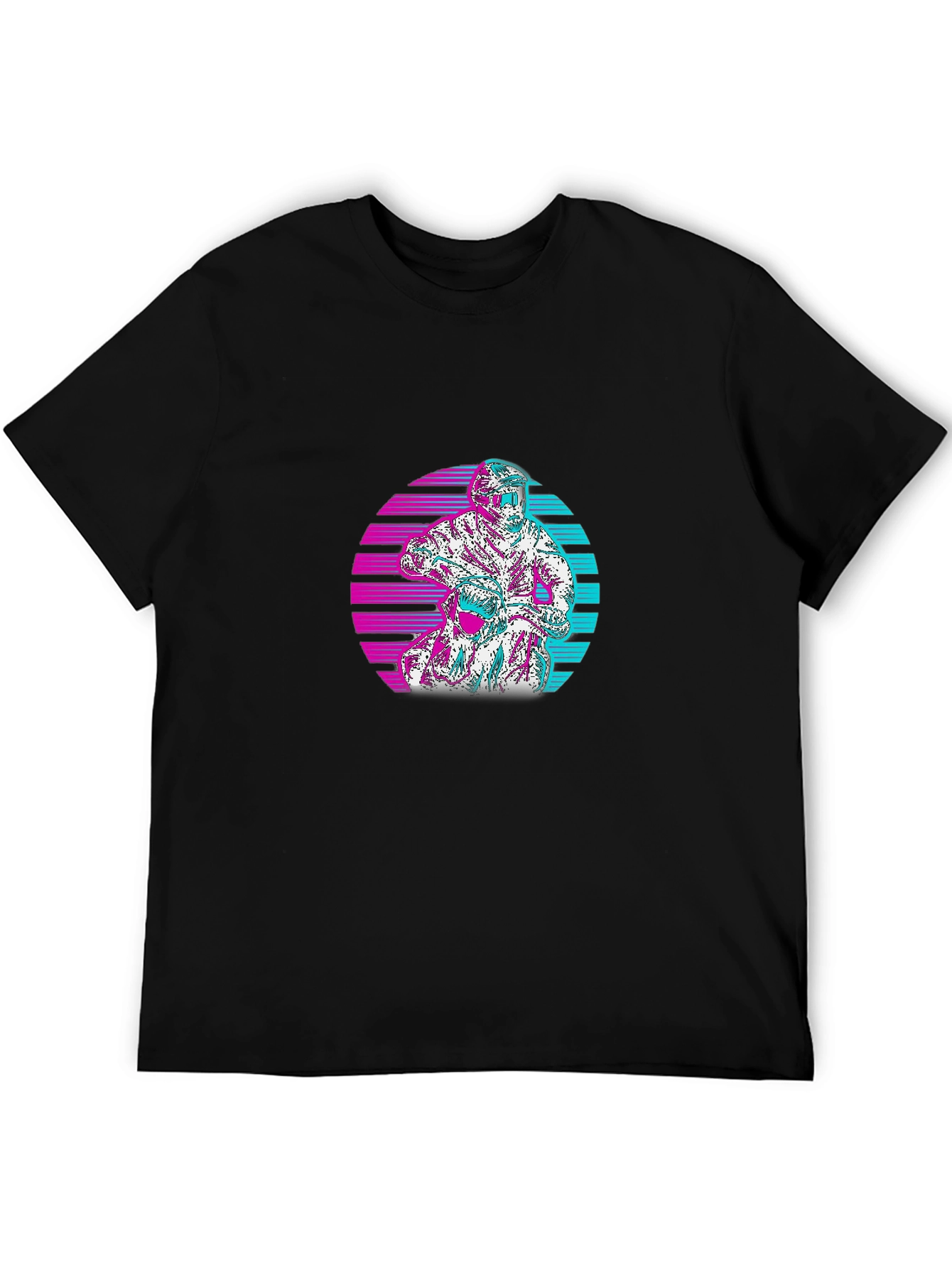Retro Motocross T-Shirt - Black Cotton Tee