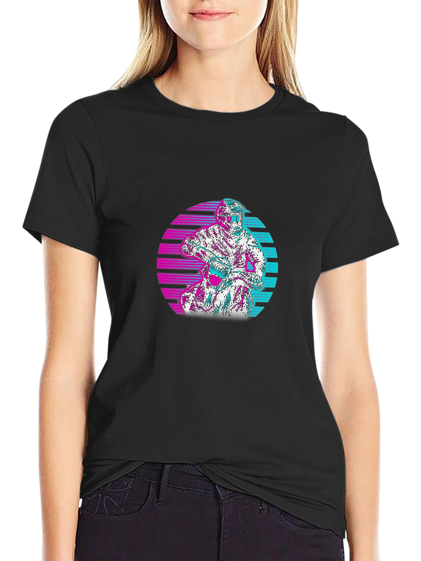 Retro Motocross T-Shirt - Black Cotton Tee