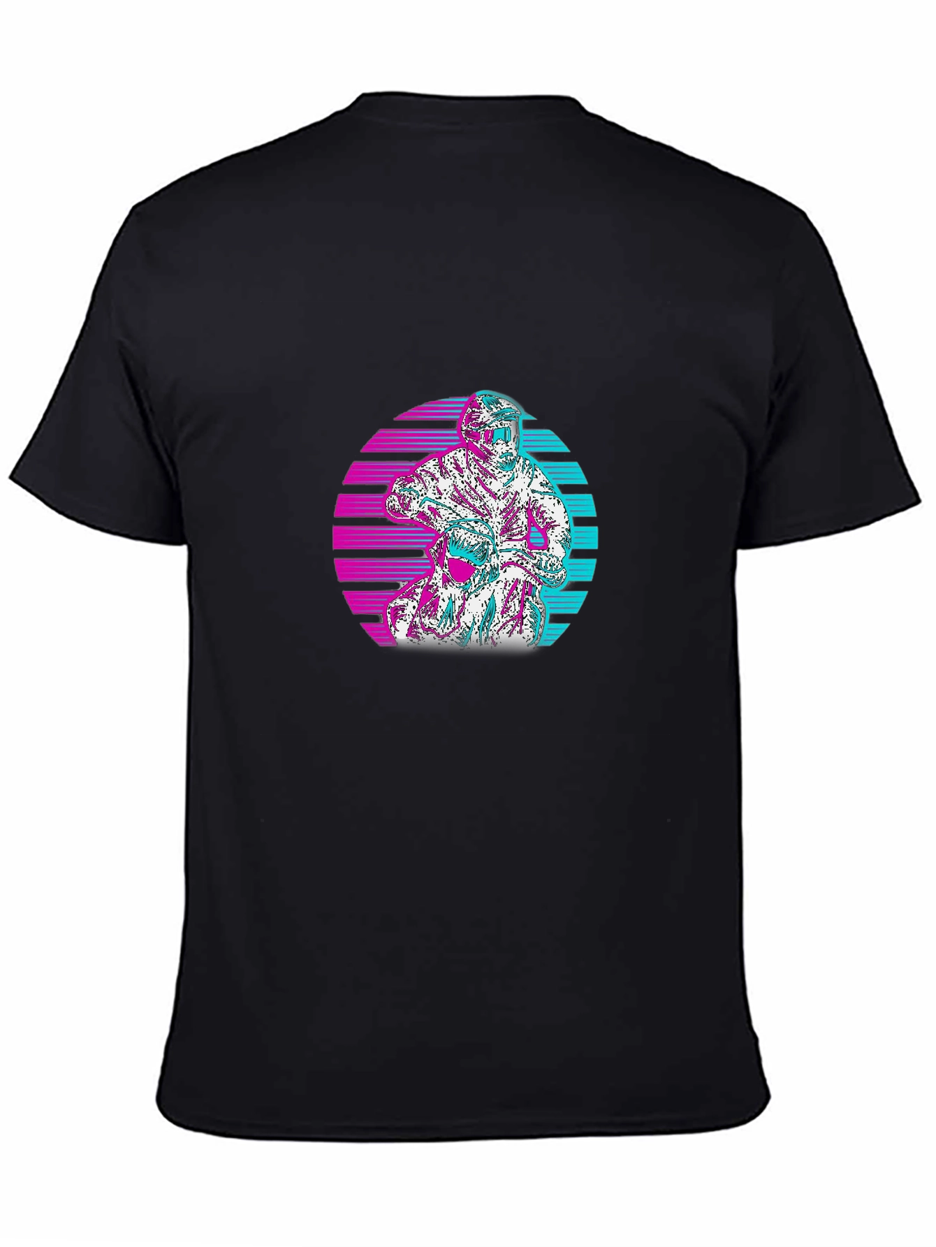 Retro Motocross T-Shirt - Black Cotton Tee