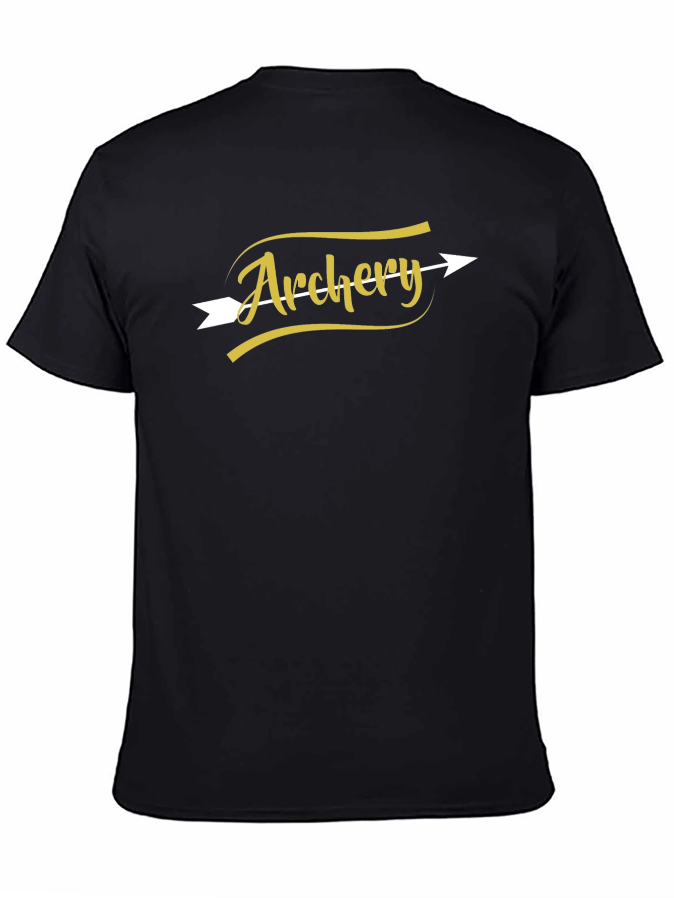 Archery Arrow Graphic Tee - Black Cotton T-Shirt