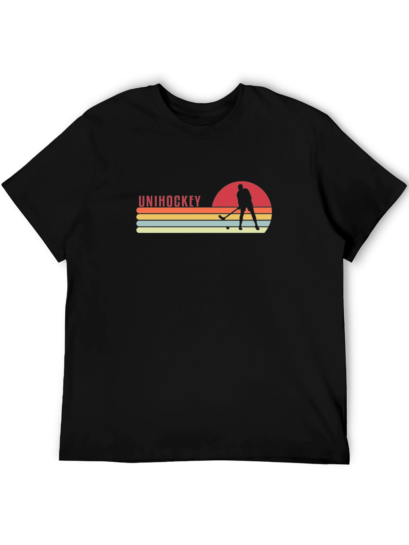 Unihockey Sunset Graphic Tee - Retro Hockey T-Shirt