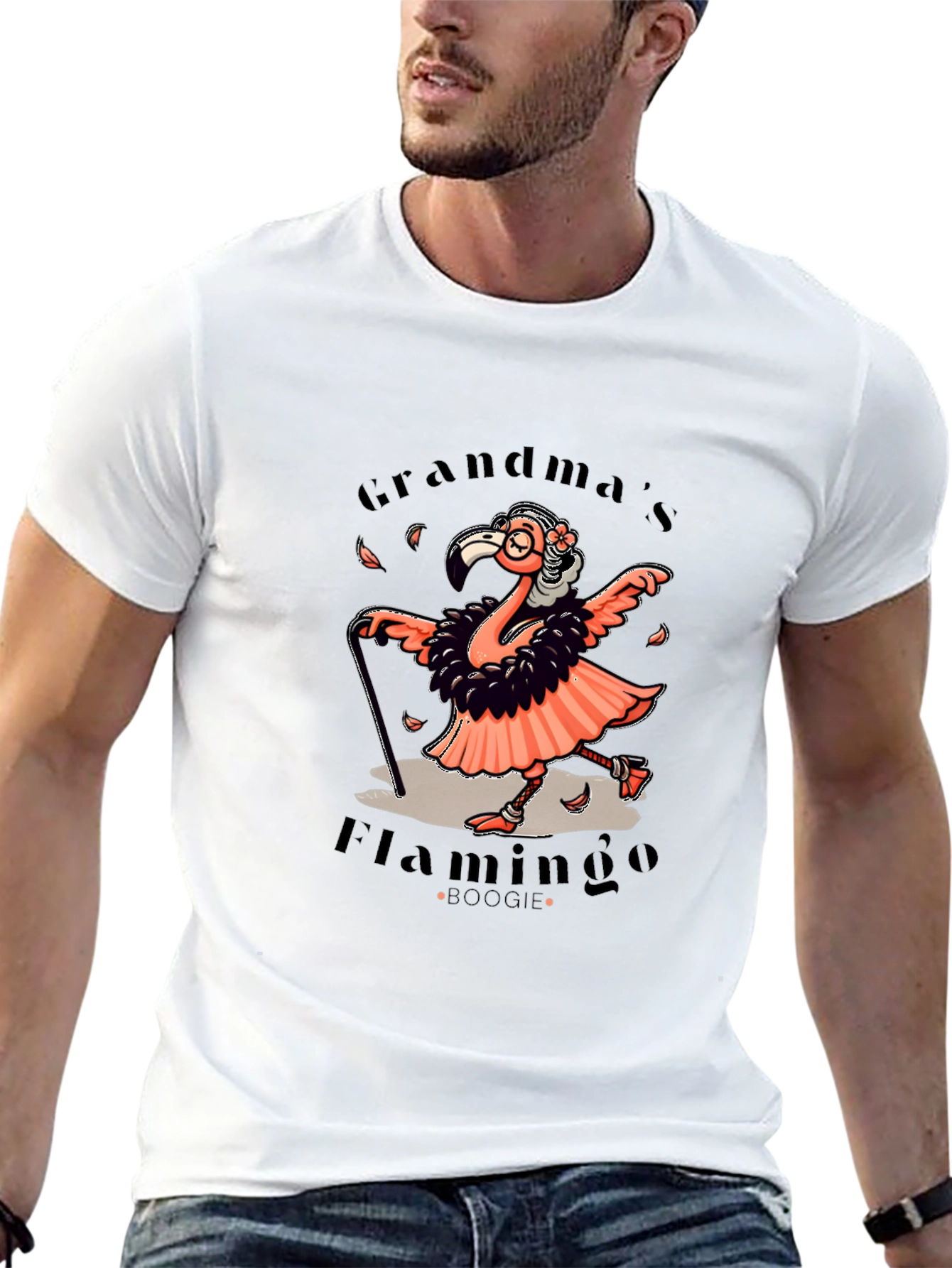 Grandmas Flamingo Boogie T-Shirt