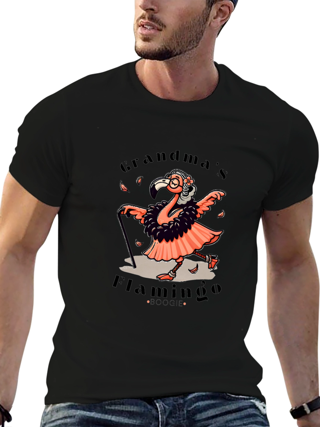 Grandmas Flamingo Boogie T-Shirt