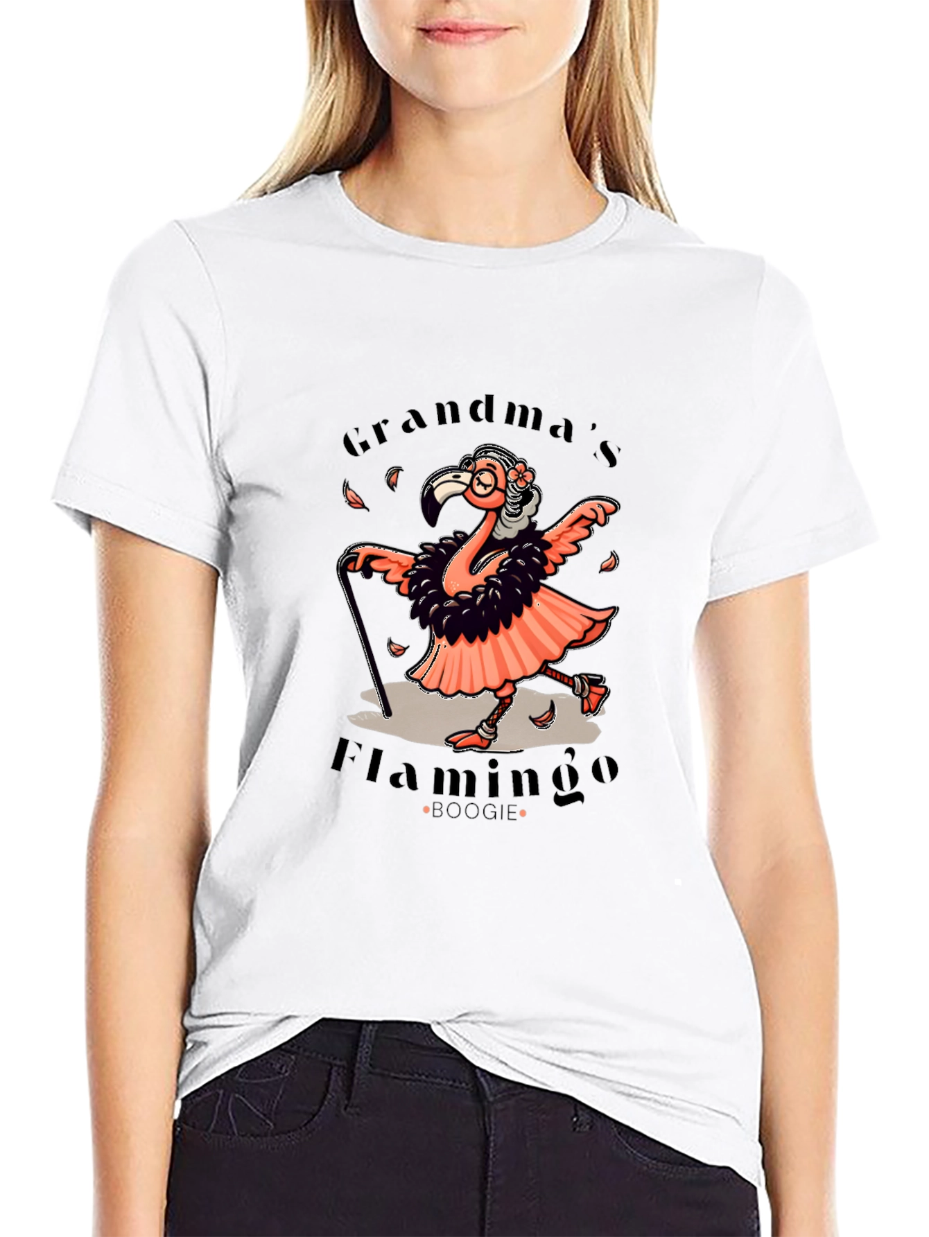 Grandmas Flamingo Boogie T-Shirt