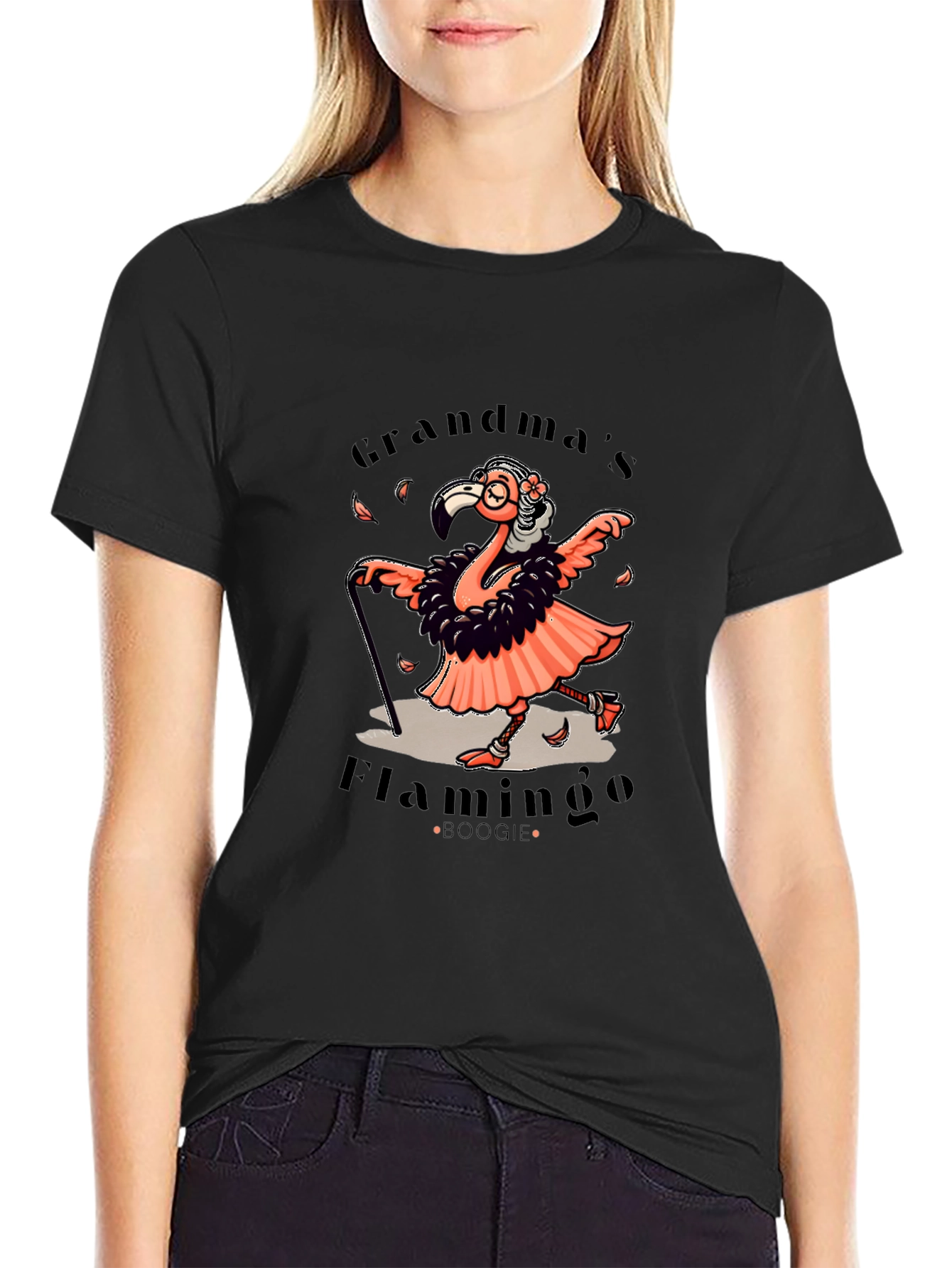 Grandmas Flamingo Boogie T-Shirt