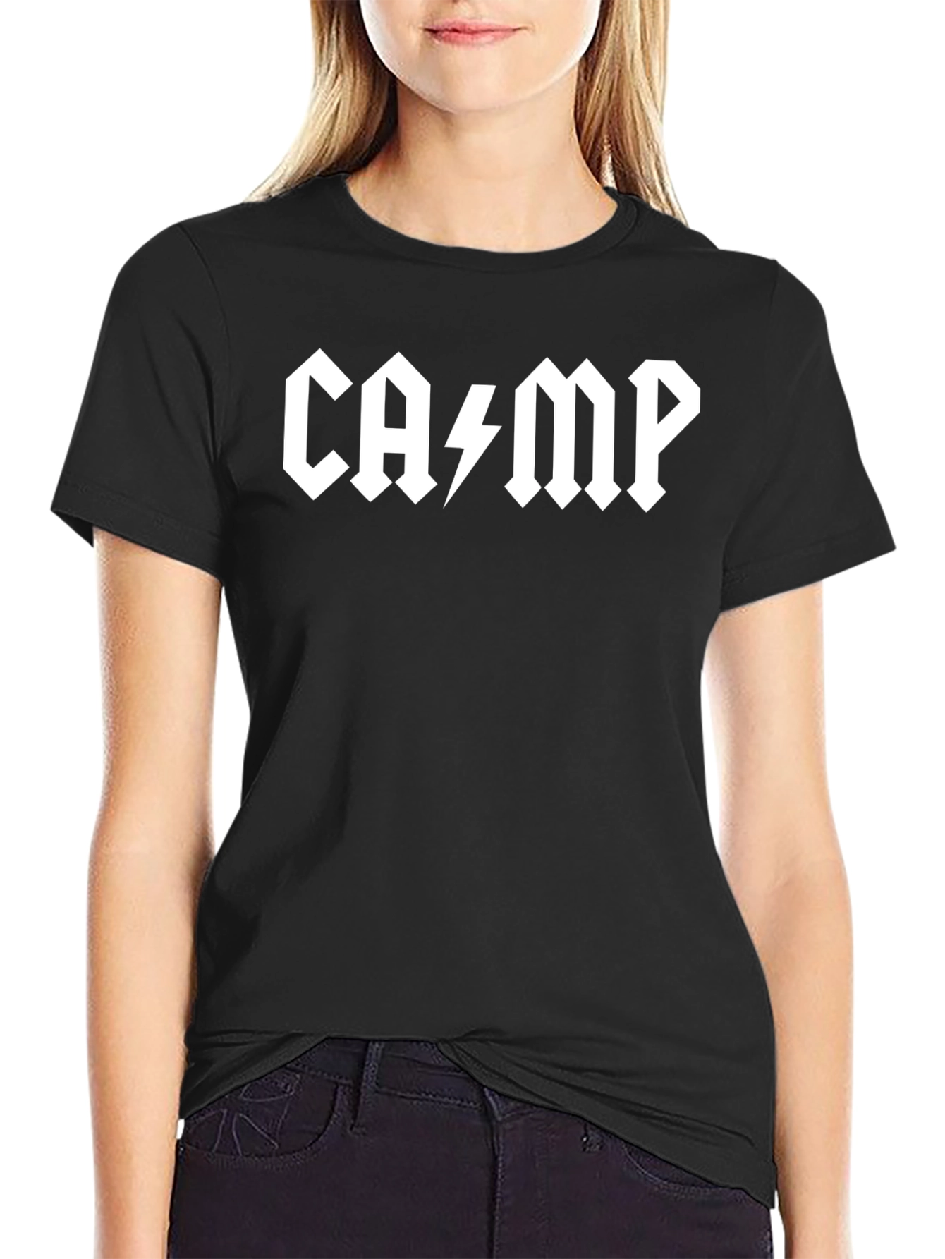 CAMP Rock Band Style Black T-Shirt