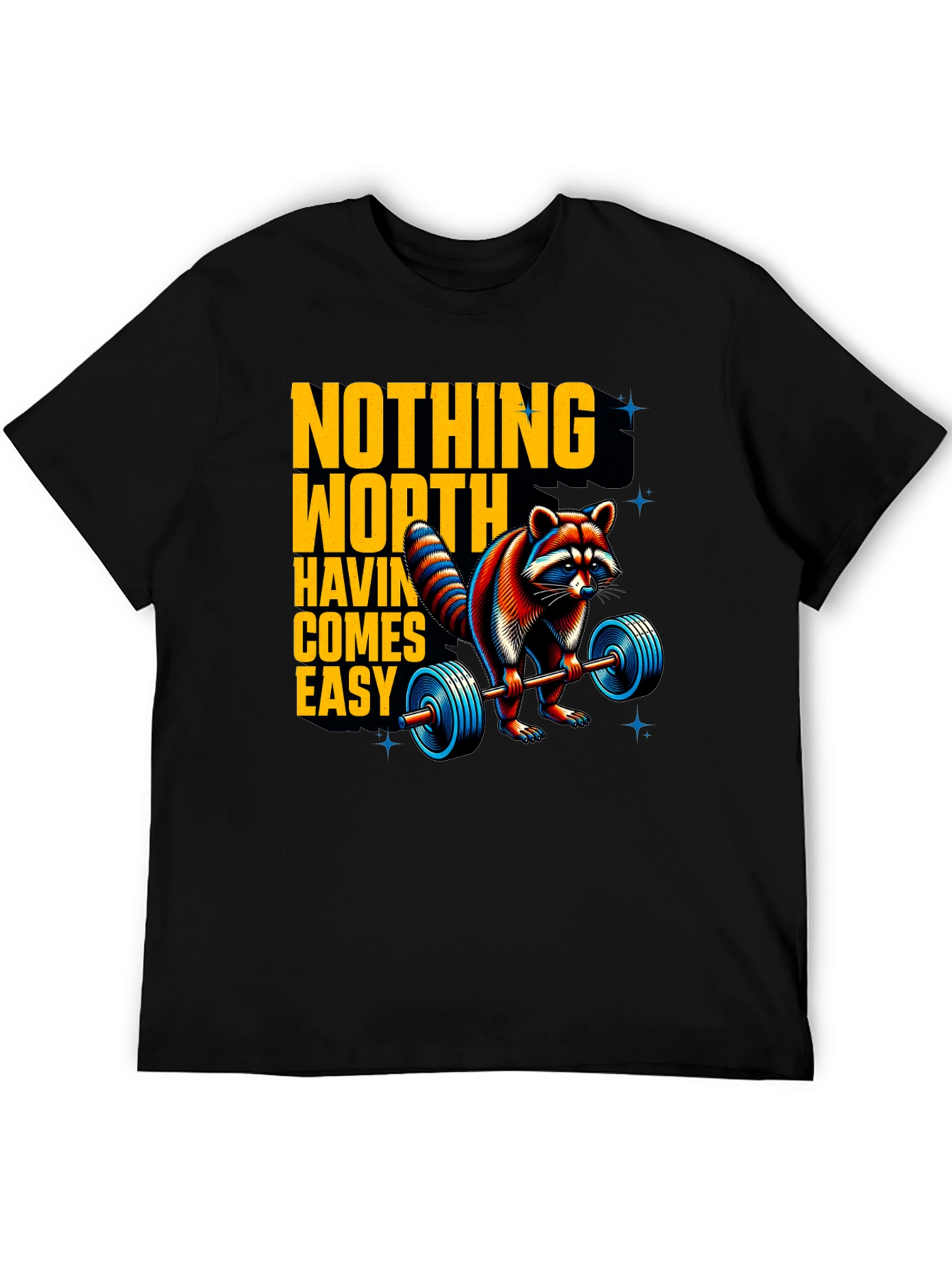 Motivational Raccoon Lifting T-Shirt