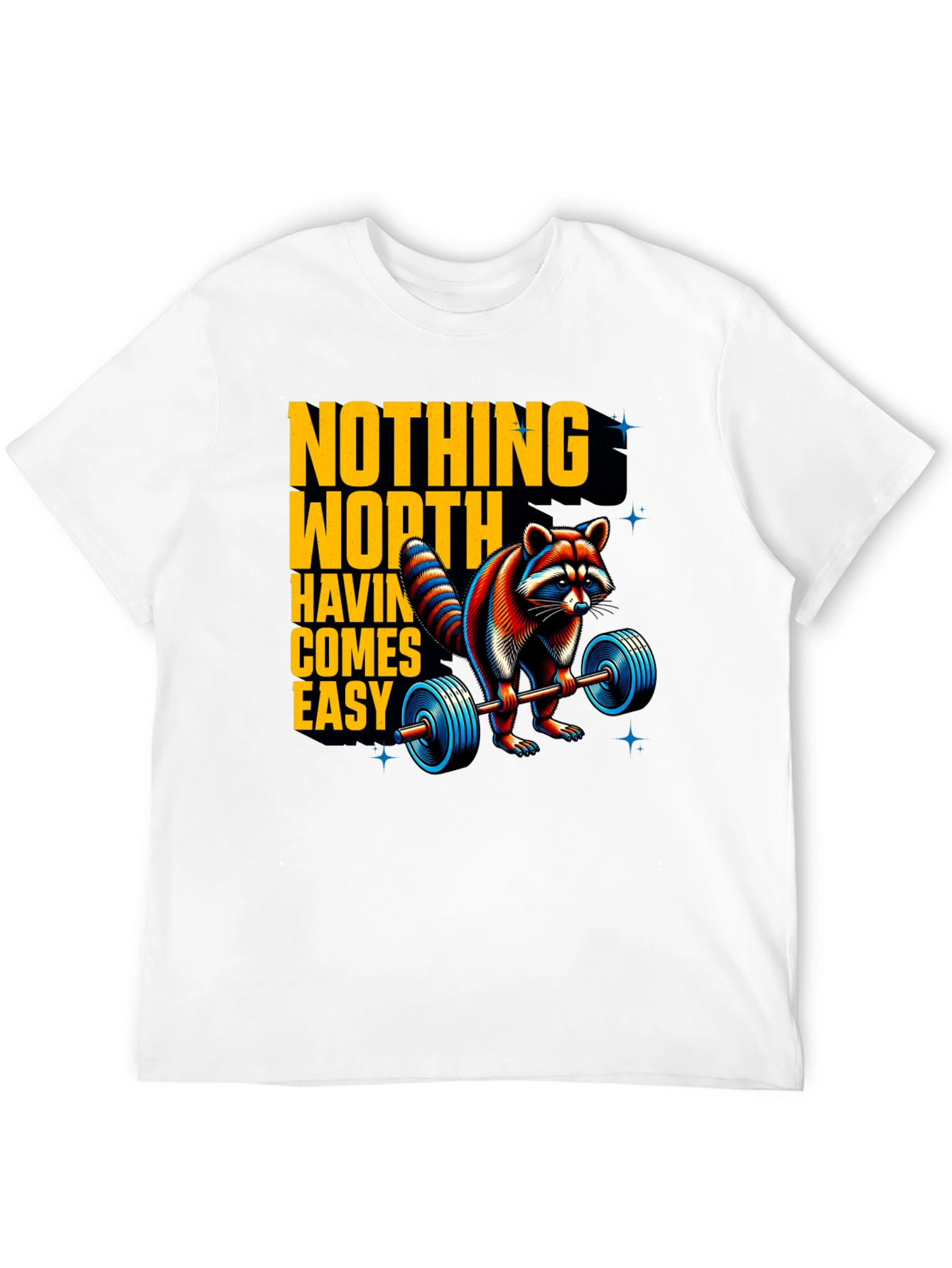 Motivational Raccoon Lifting T-Shirt