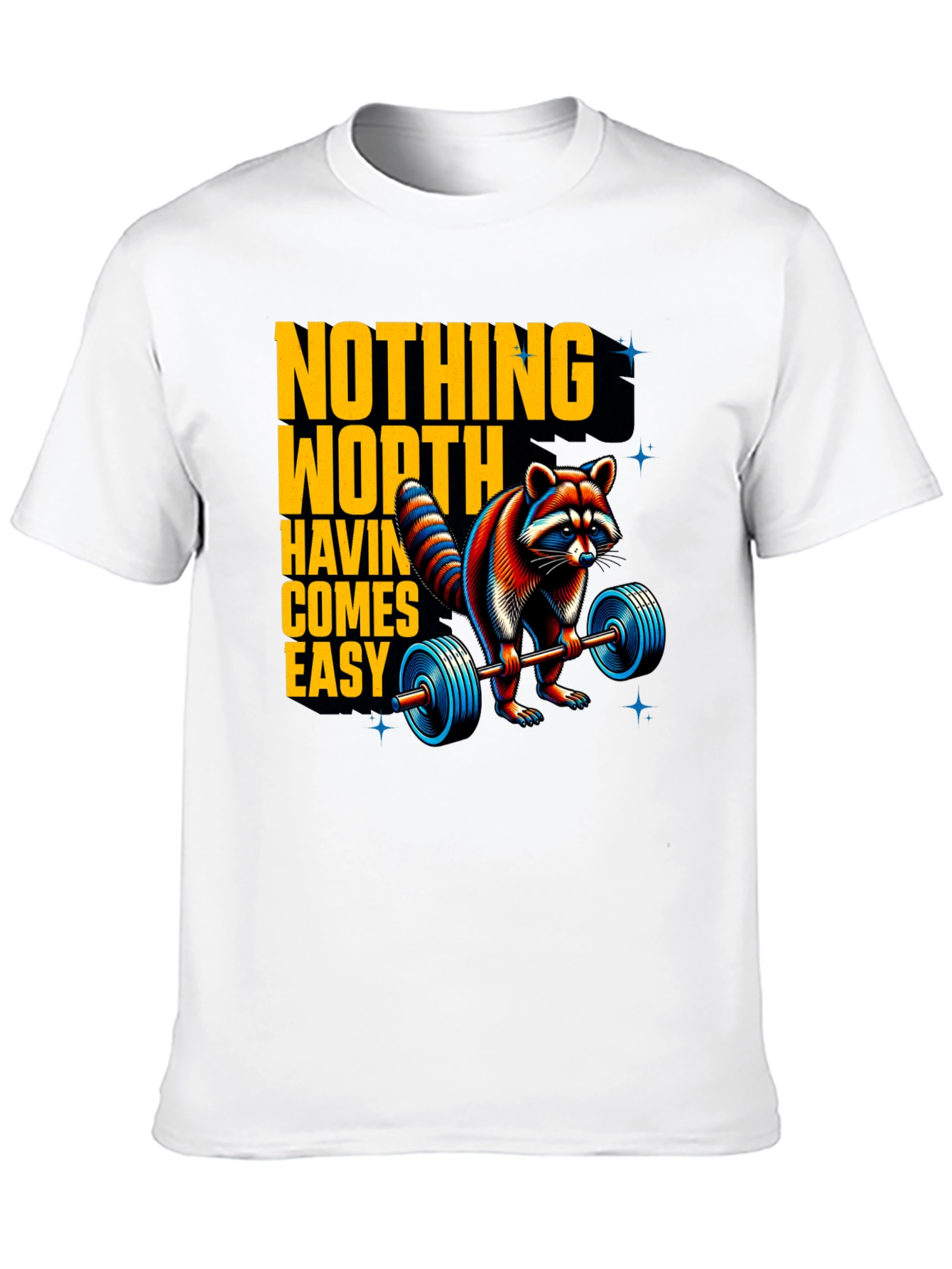 Motivational Raccoon Lifting T-Shirt