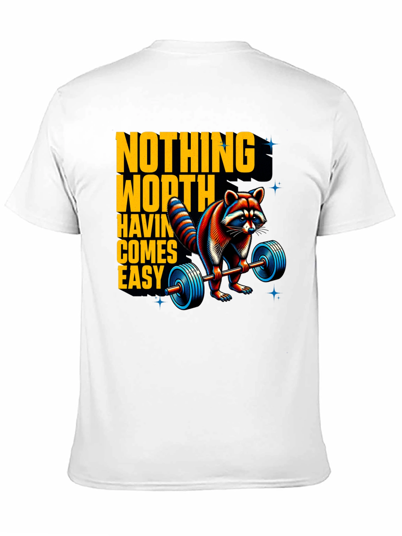 Motivational Raccoon Lifting T-Shirt
