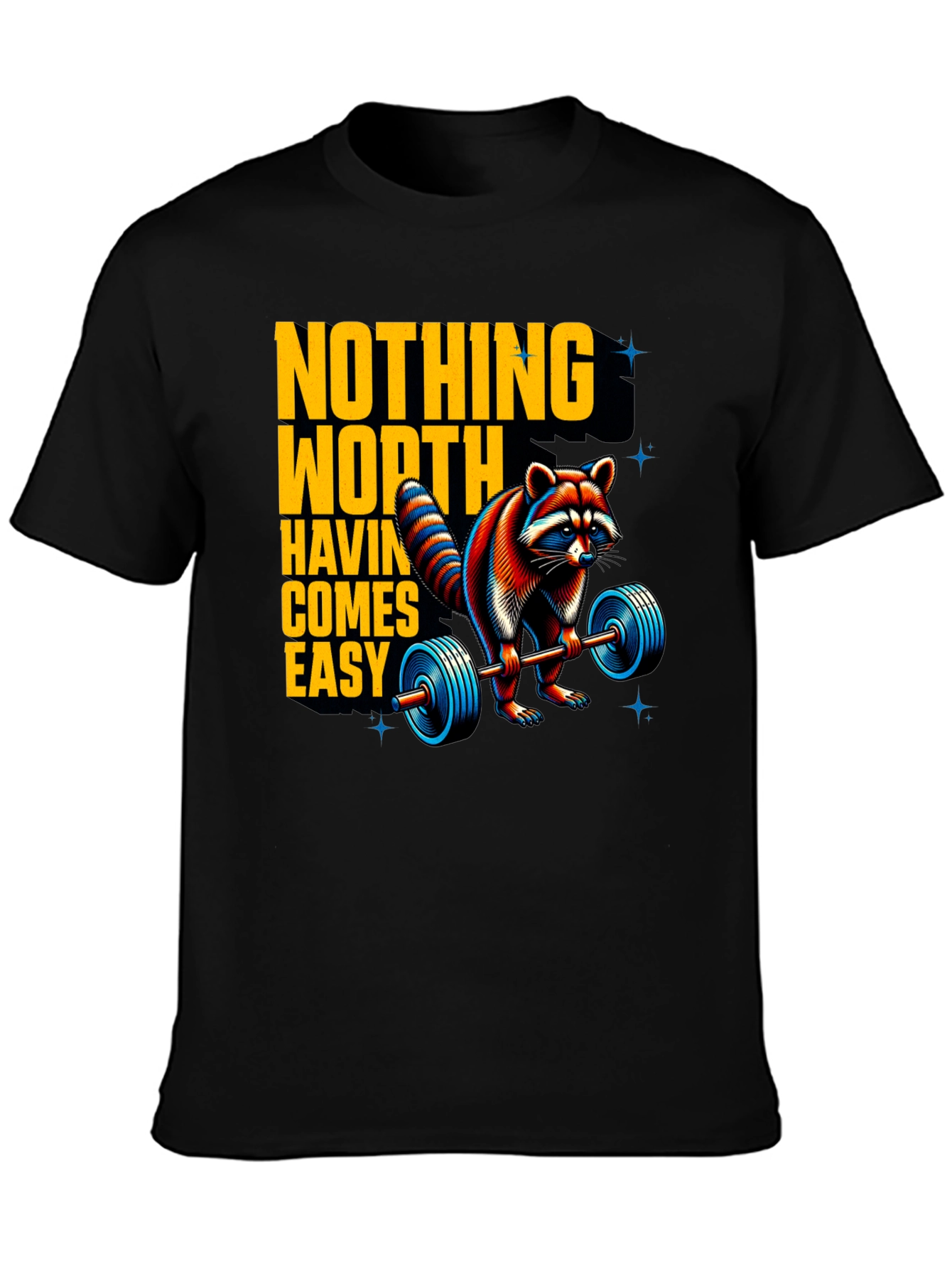 Motivational Raccoon Lifting T-Shirt