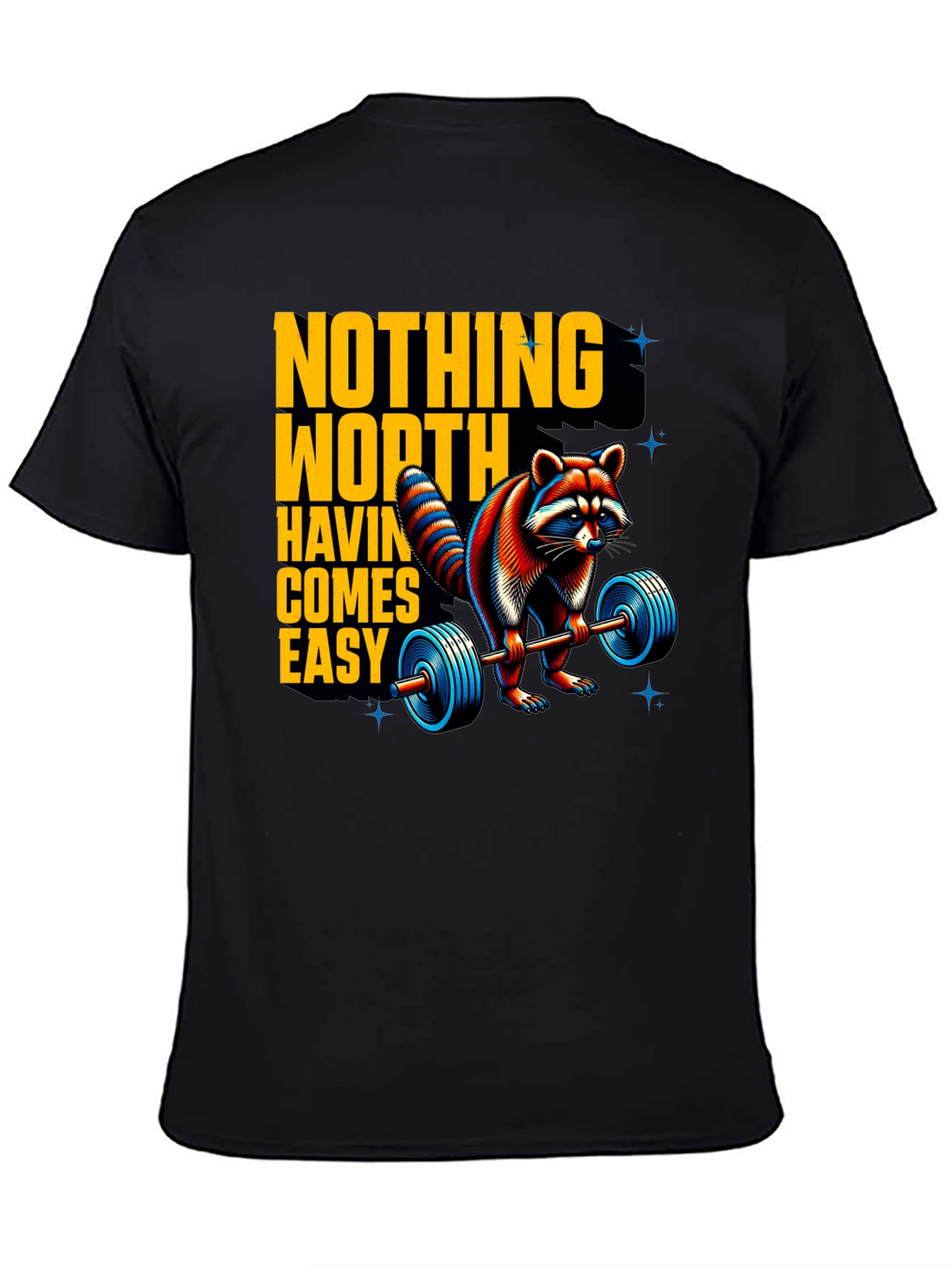 Motivational Raccoon Lifting T-Shirt