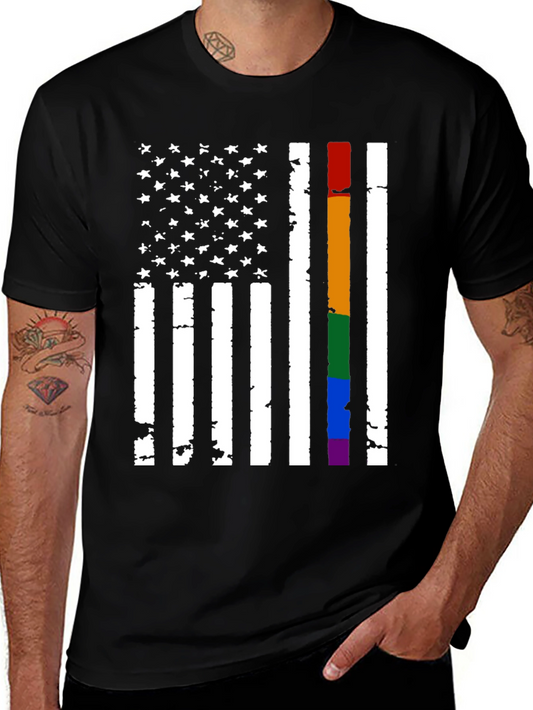 LGBT Pride American Flag T-Shirt