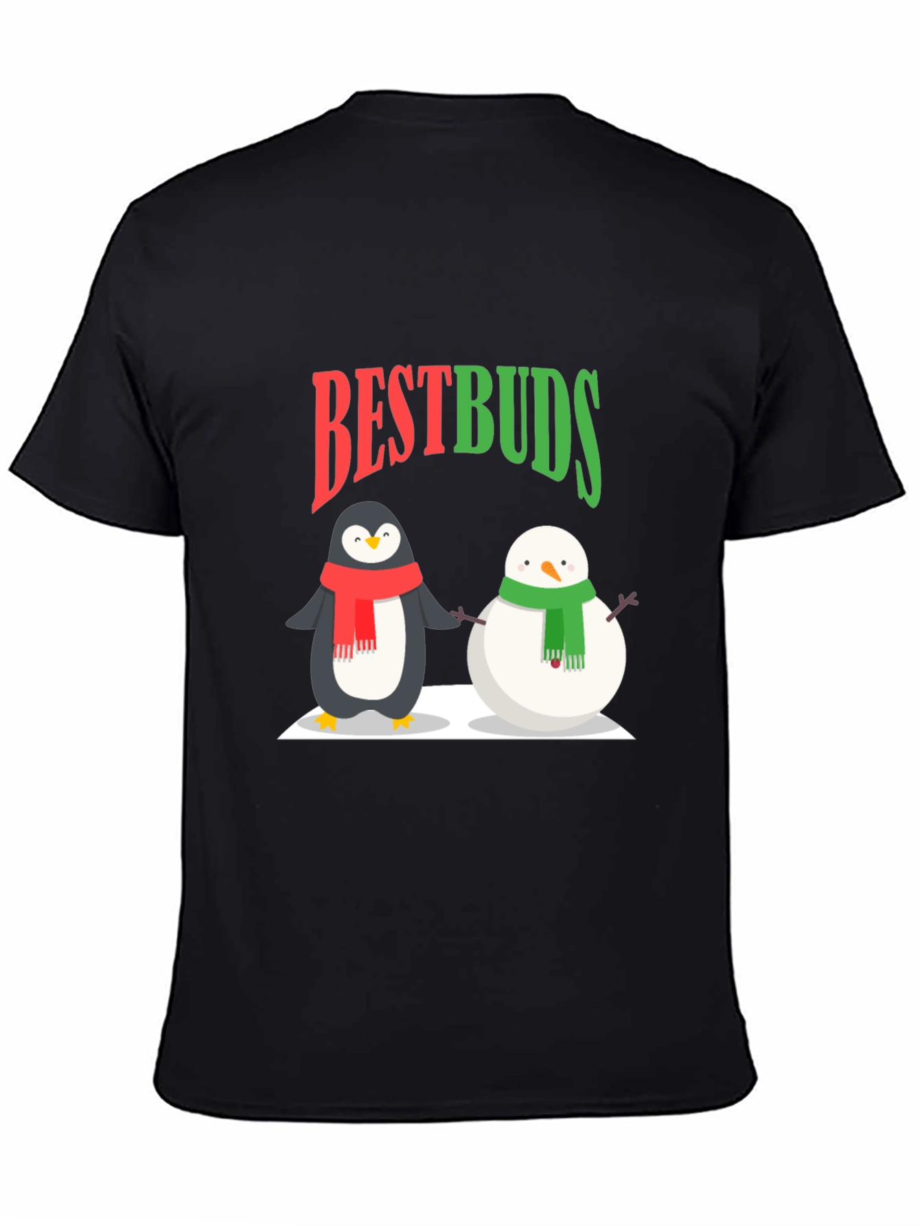 Best Buds Penguin & Snowman Graphic Tee