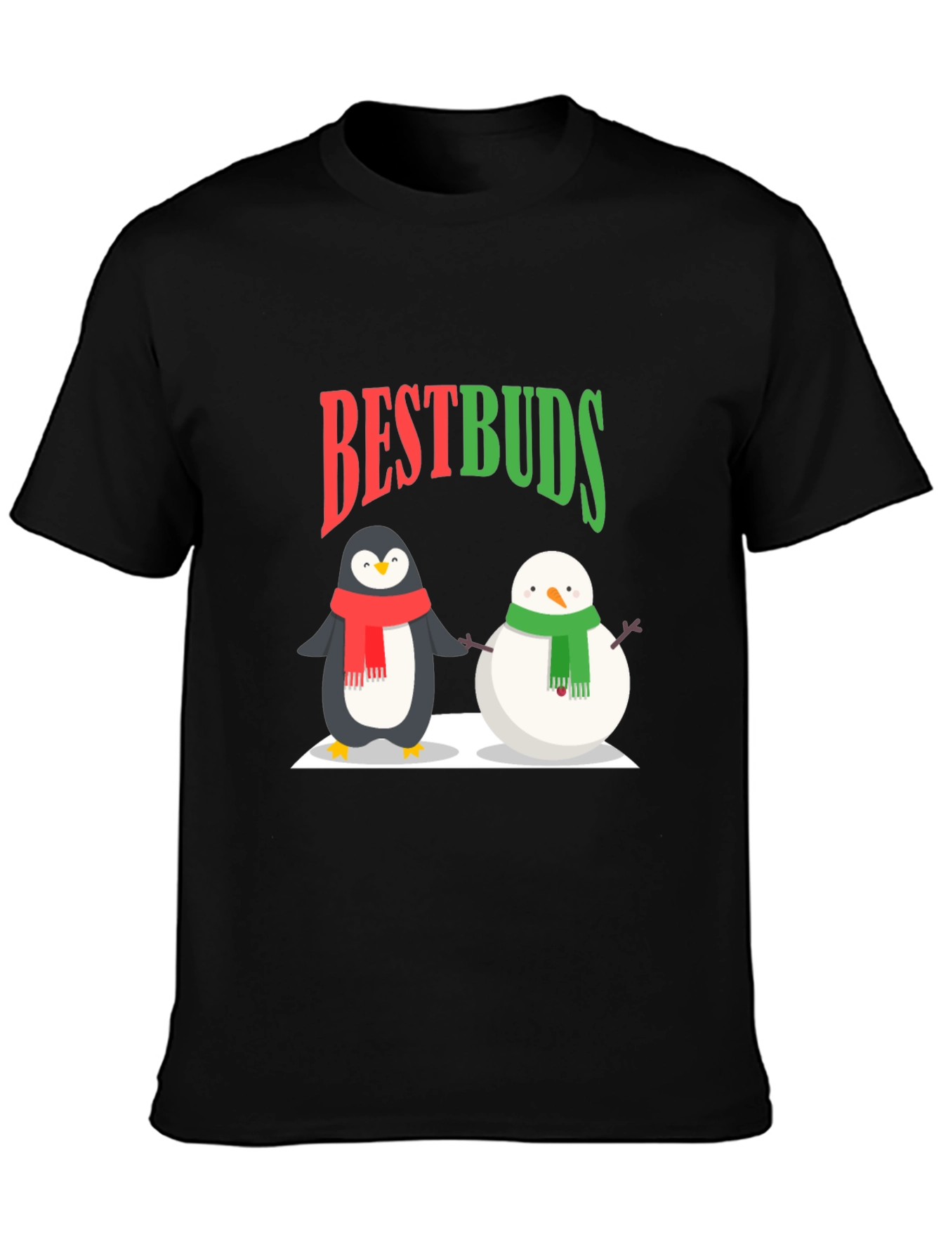 Best Buds Penguin & Snowman Graphic Tee