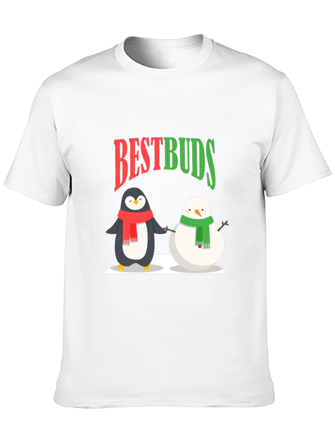 Best Buds Penguin & Snowman Graphic Tee
