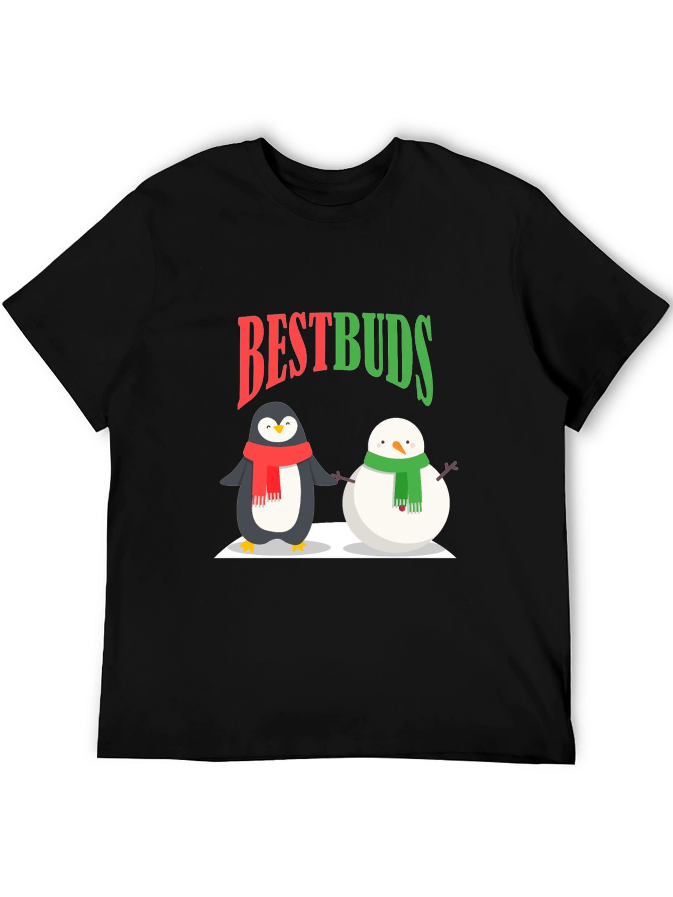 Best Buds Penguin & Snowman Graphic Tee