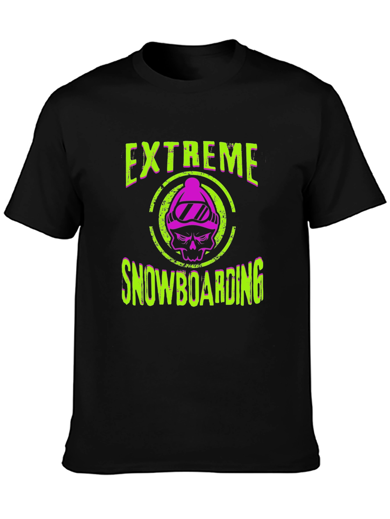 Extreme Snowboarding Graphic Tee - Black