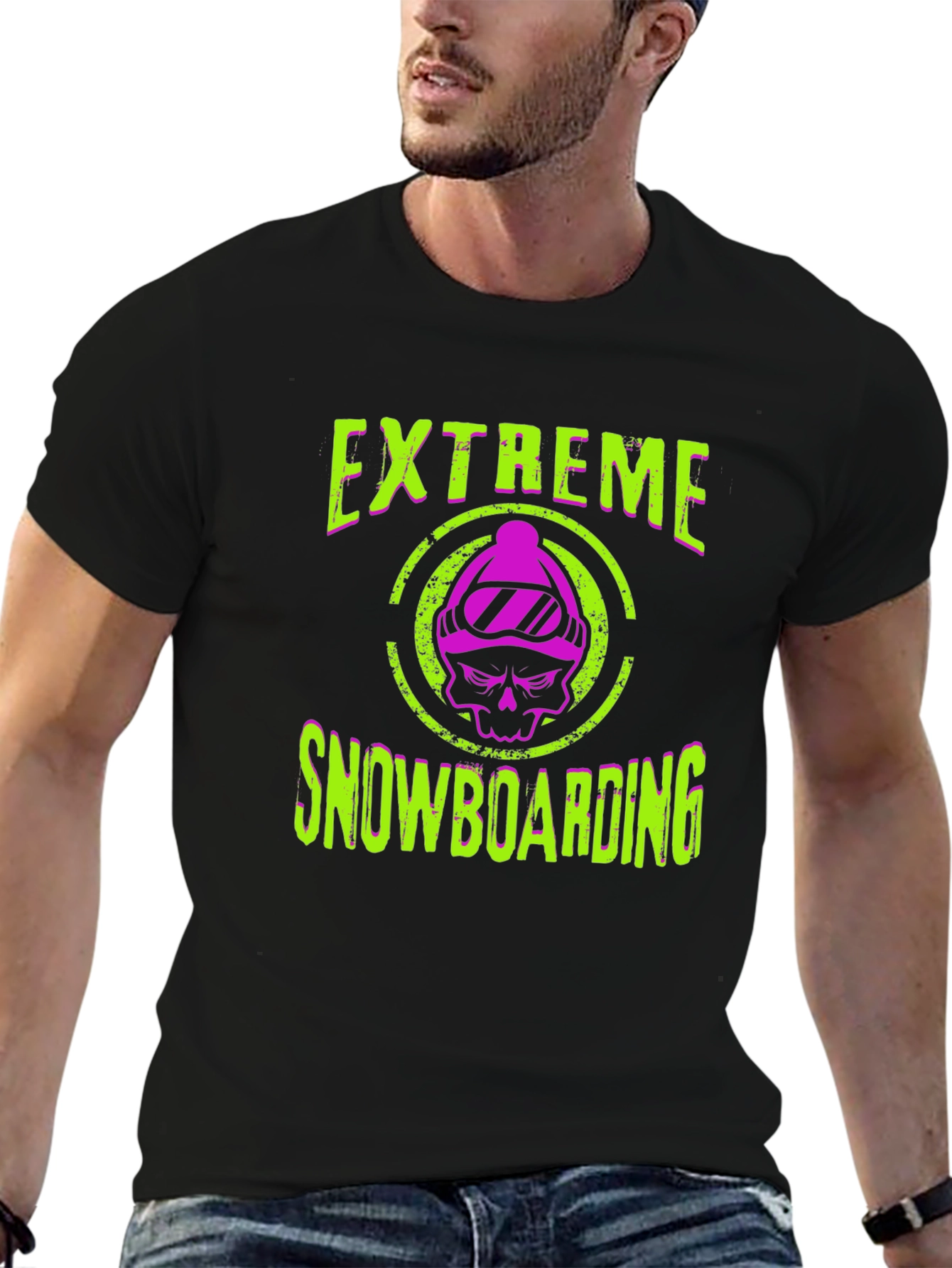 Extreme Snowboarding Graphic Tee - Black