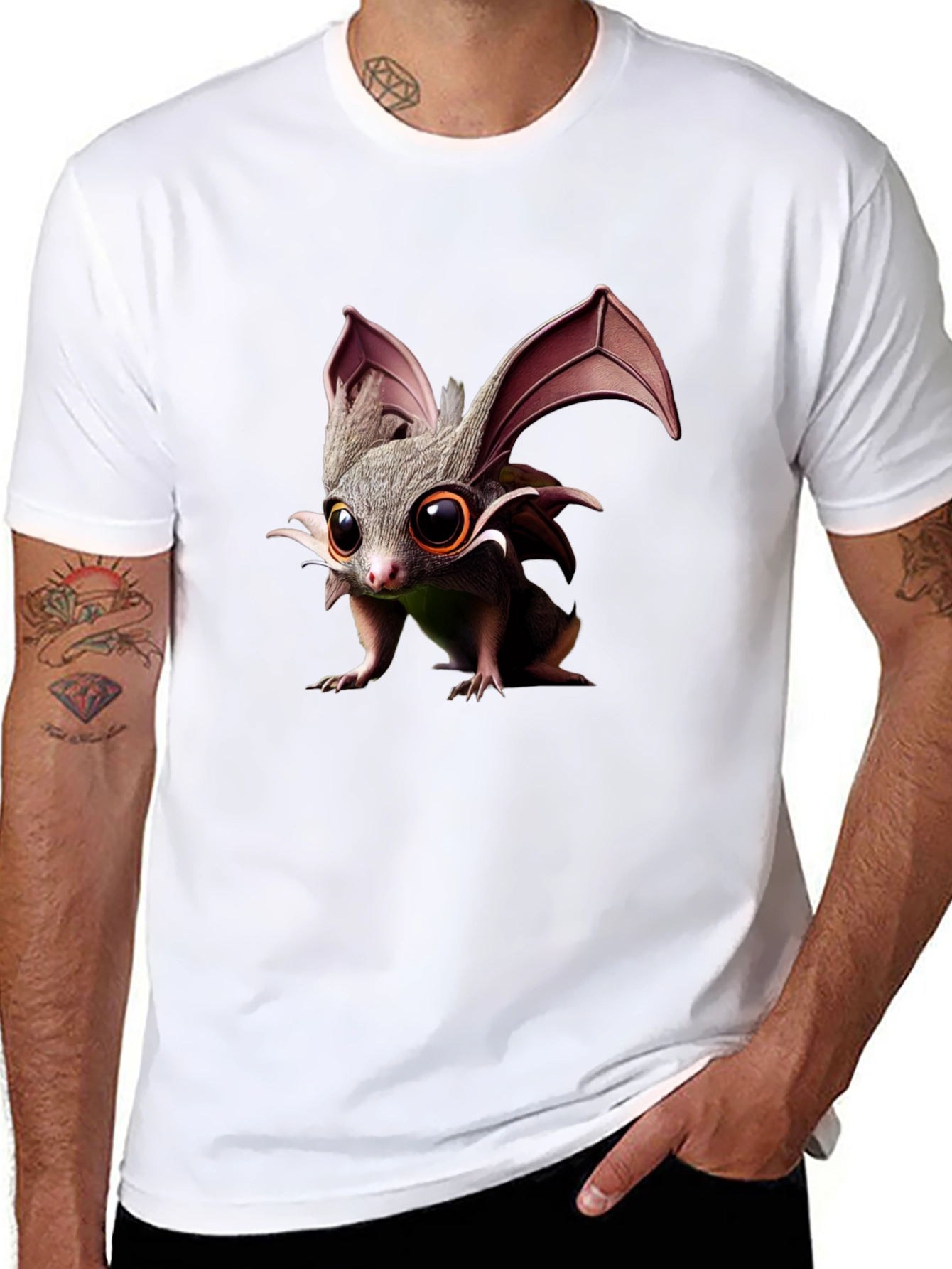 Cute Bat T-Shirt - Unisex Black Tee