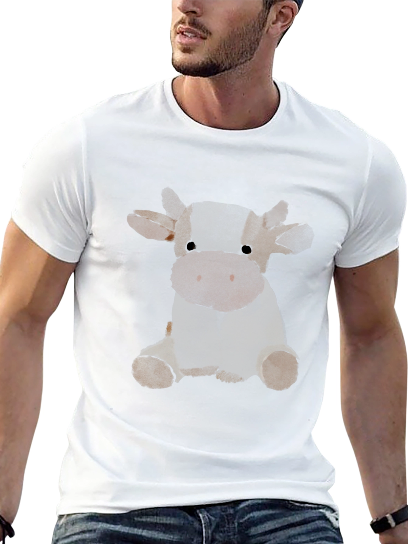 Cow Graphic T-Shirt - Unique Animal Tee