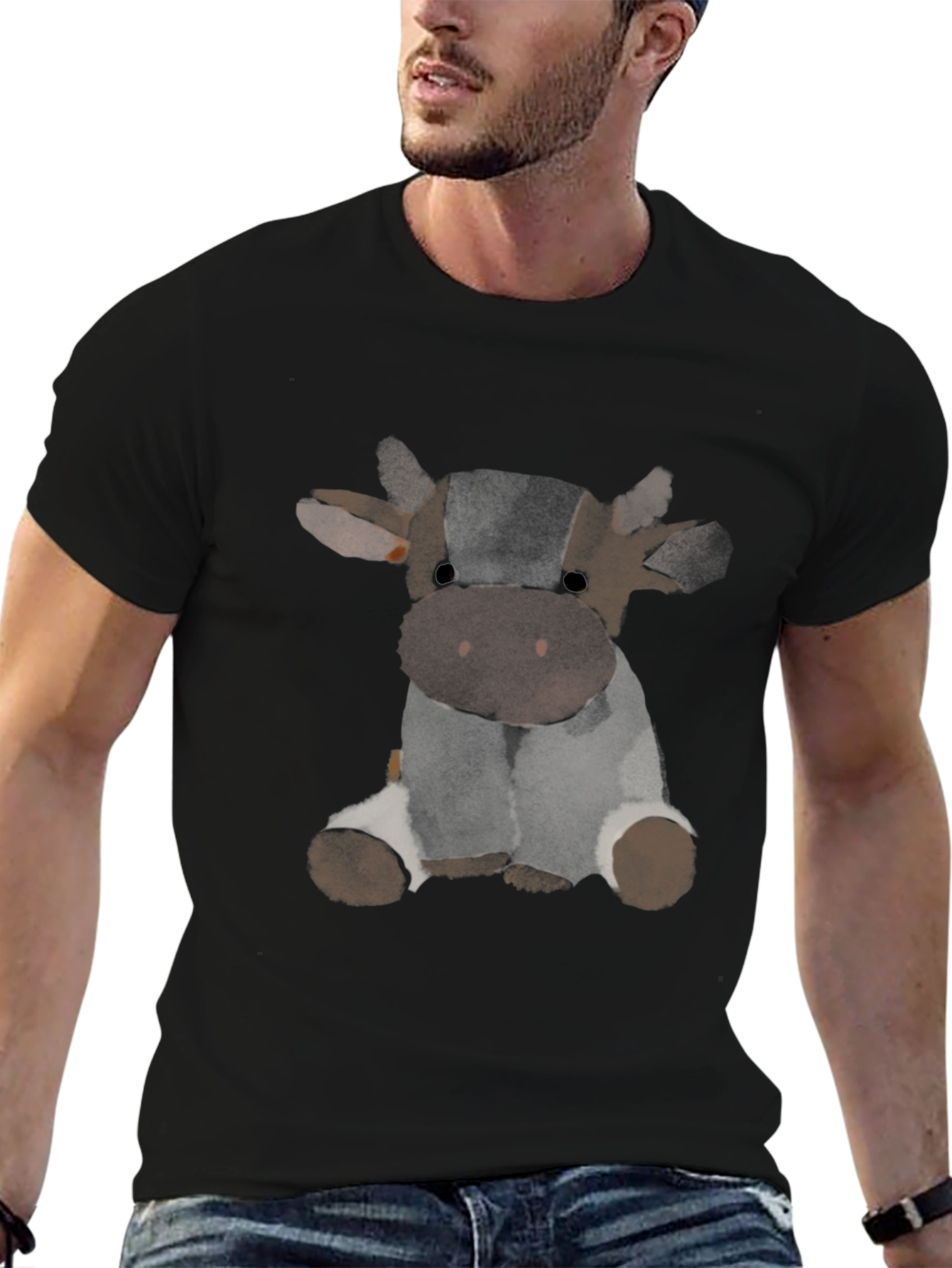 Cow Graphic T-Shirt - Unique Animal Tee