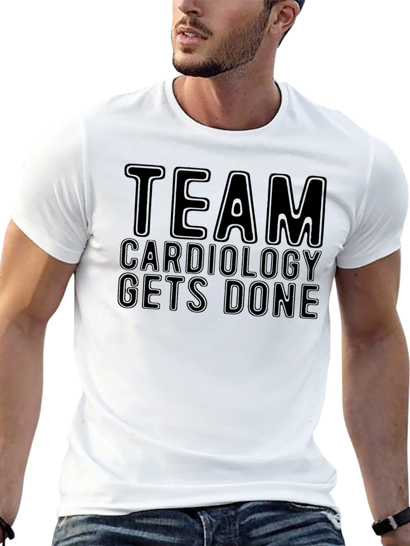 Team Cardiology Gets Done T-Shirt - Black
