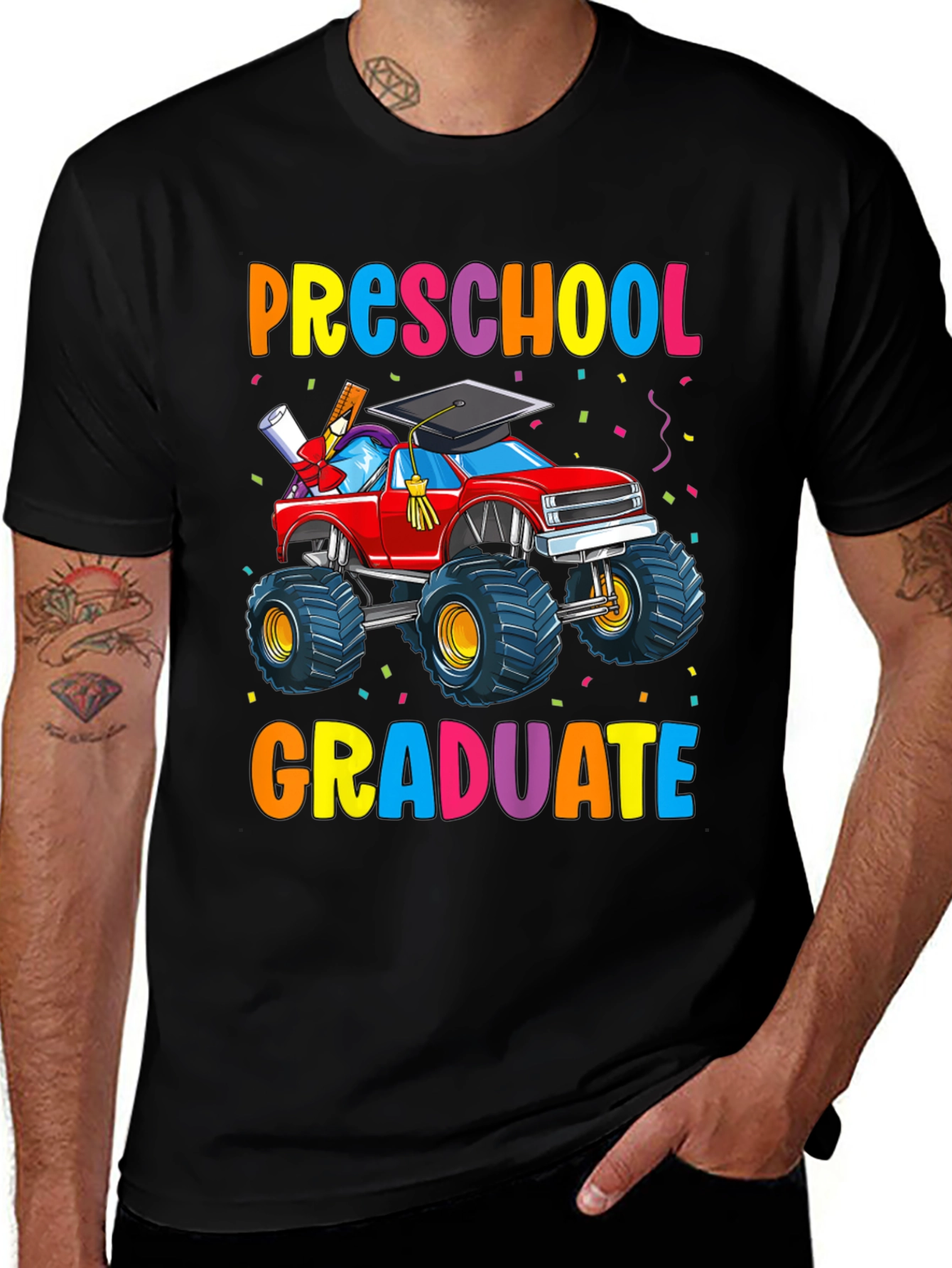 Preschool Graduate Monster Truck T-Shirt