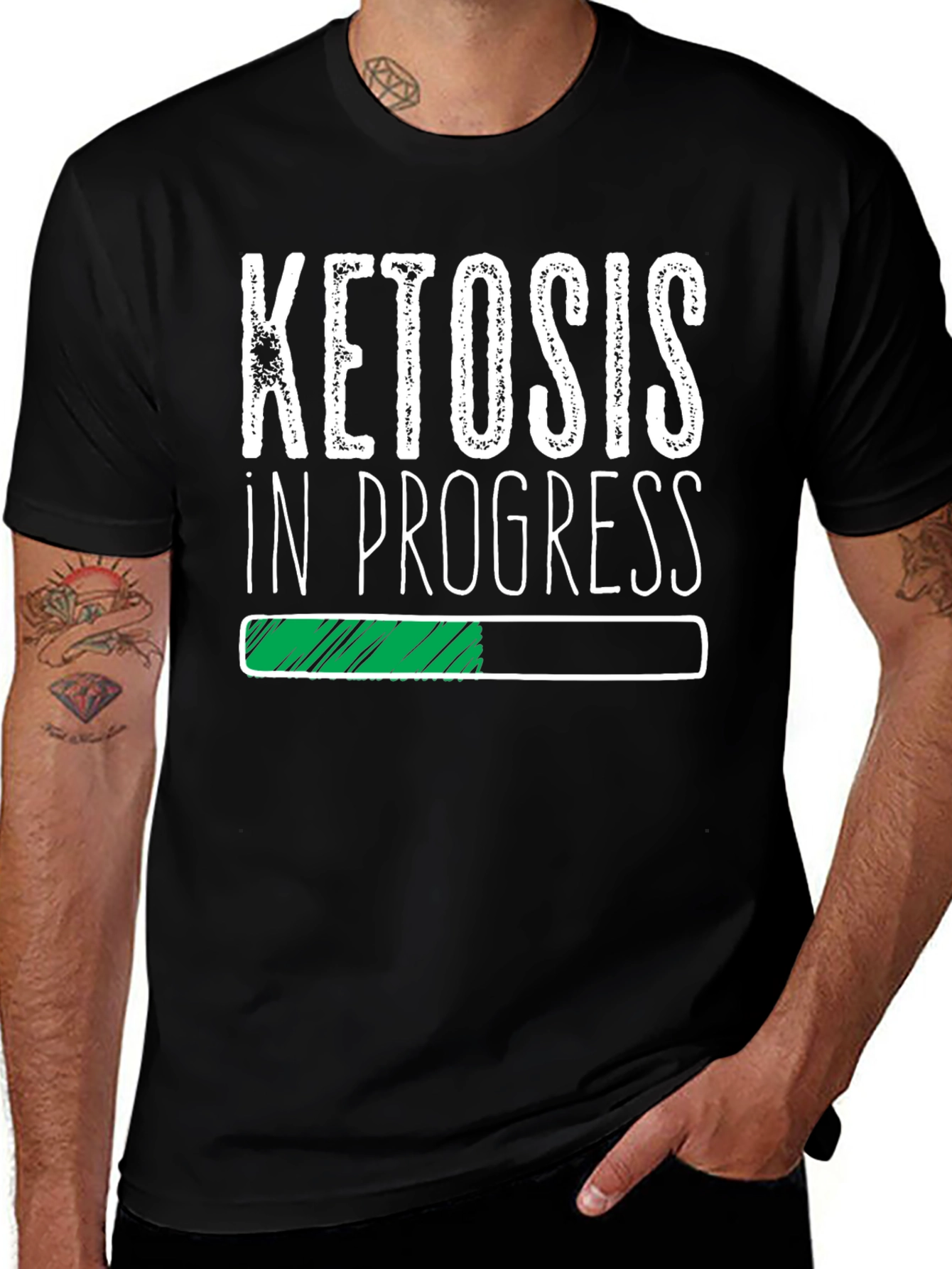 Ketosis in Progress T-Shirt - Black