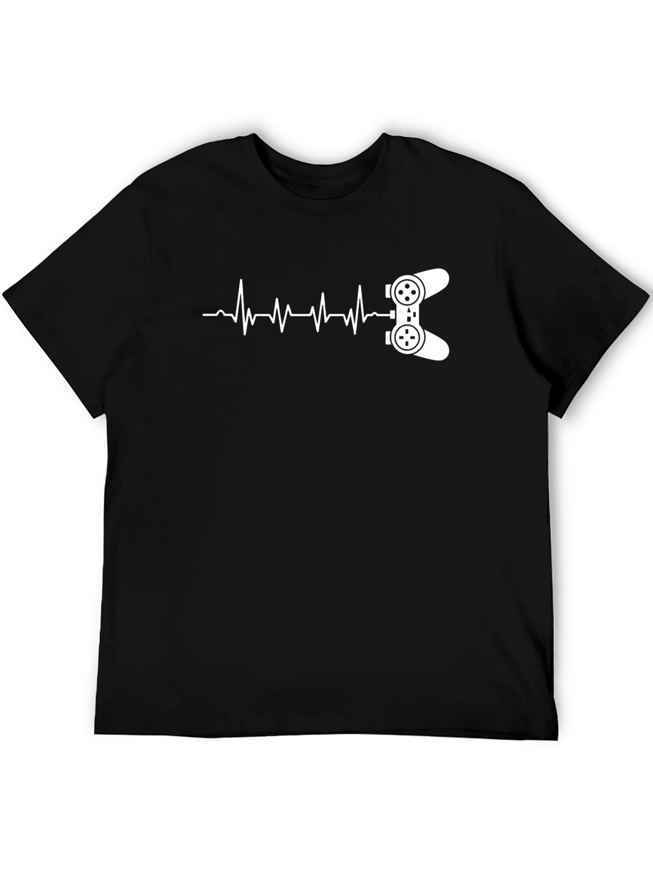 Gamer Heartbeat Black T-Shirt