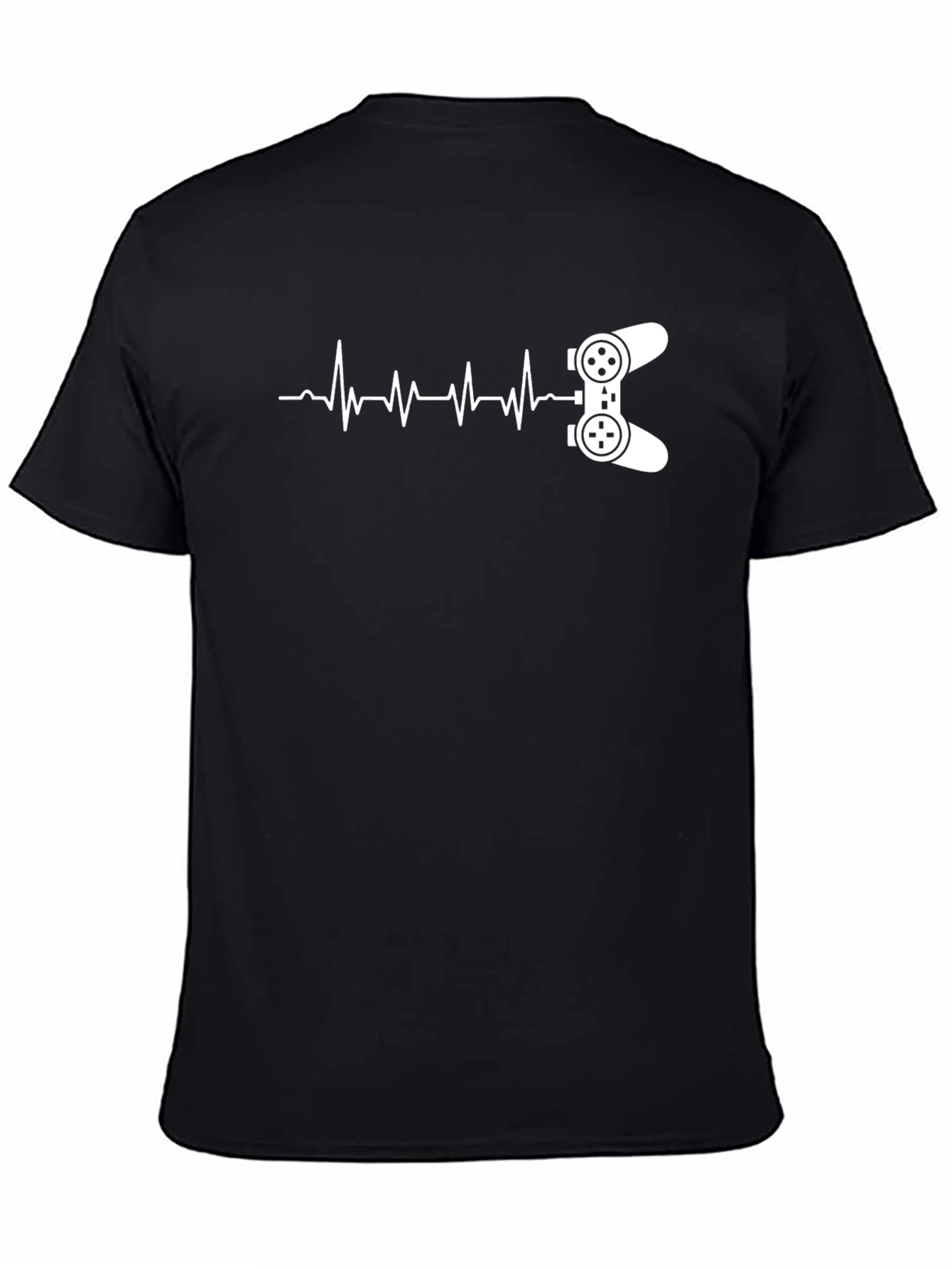 Gamer Heartbeat Black T-Shirt
