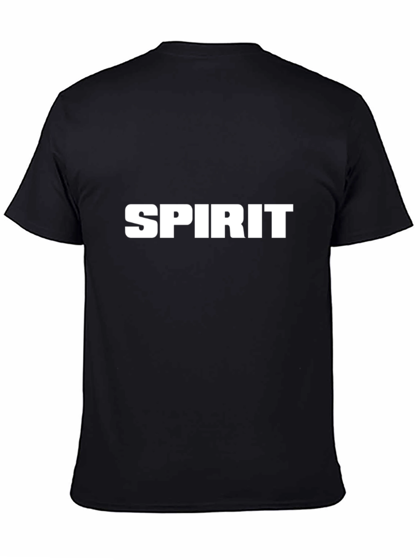 Spirit Graphic Tee - Bold White Print on Black