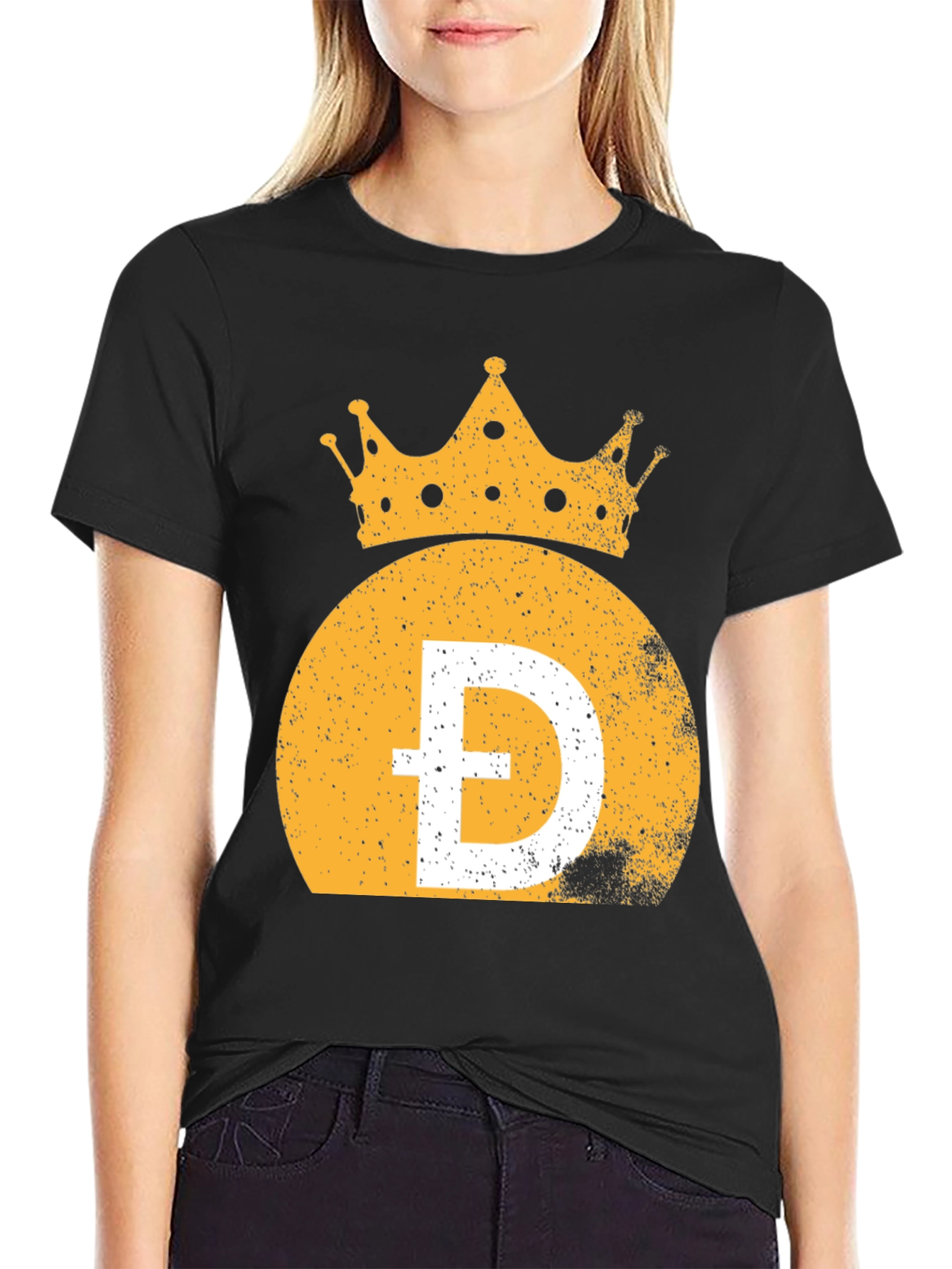 Doge King T-Shirt - Black Crypto Tee