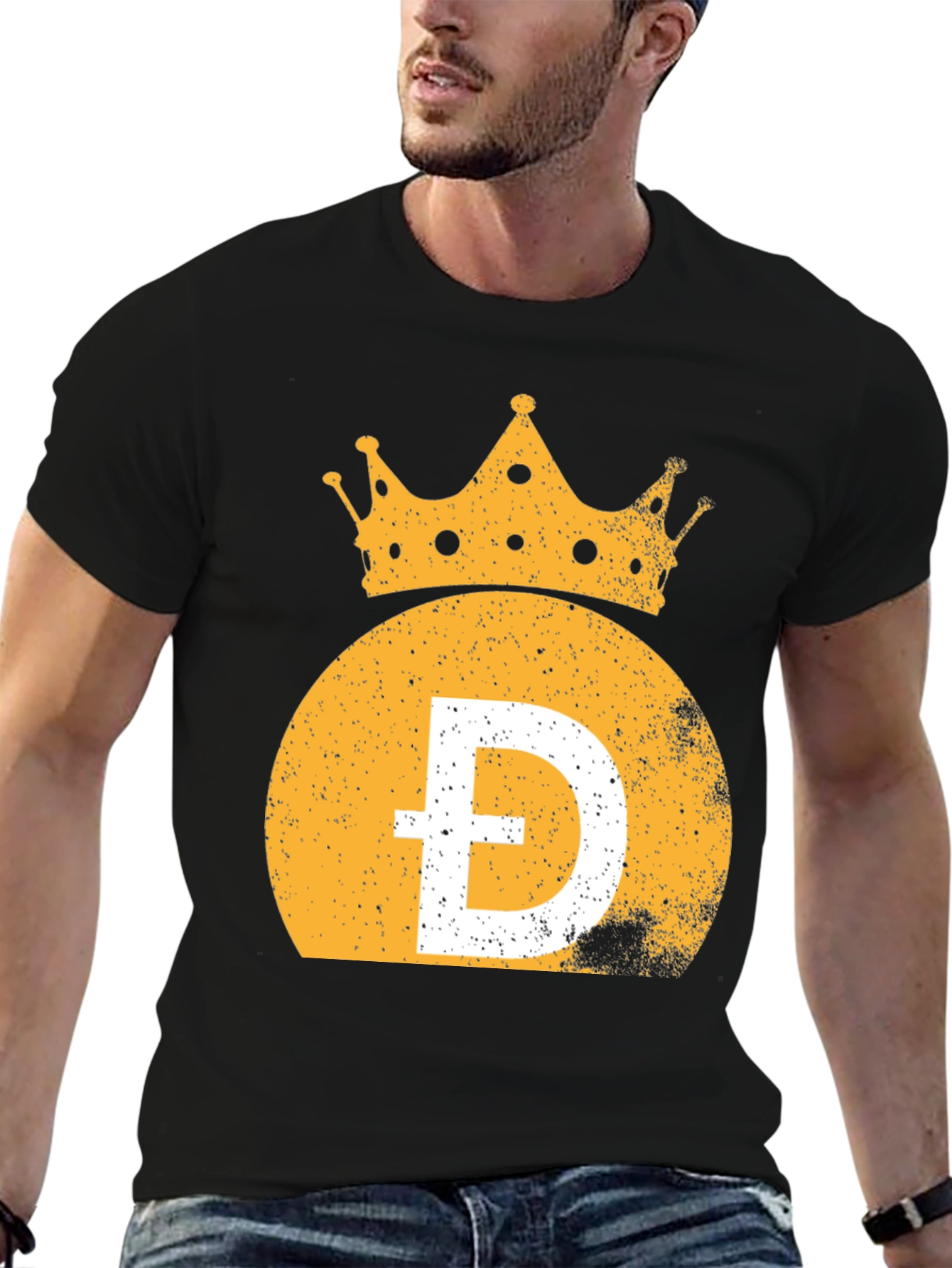 Doge King T-Shirt - Black Crypto Tee