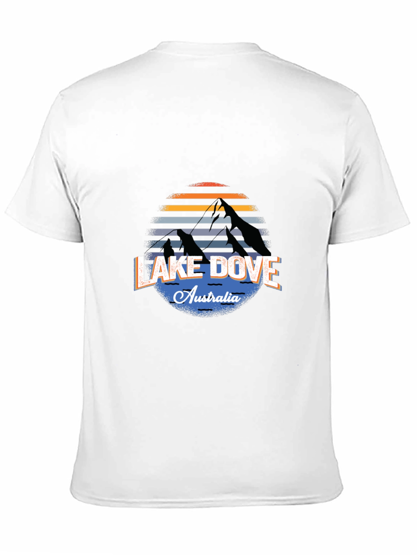 Lake Dove Australia Black T-Shirt