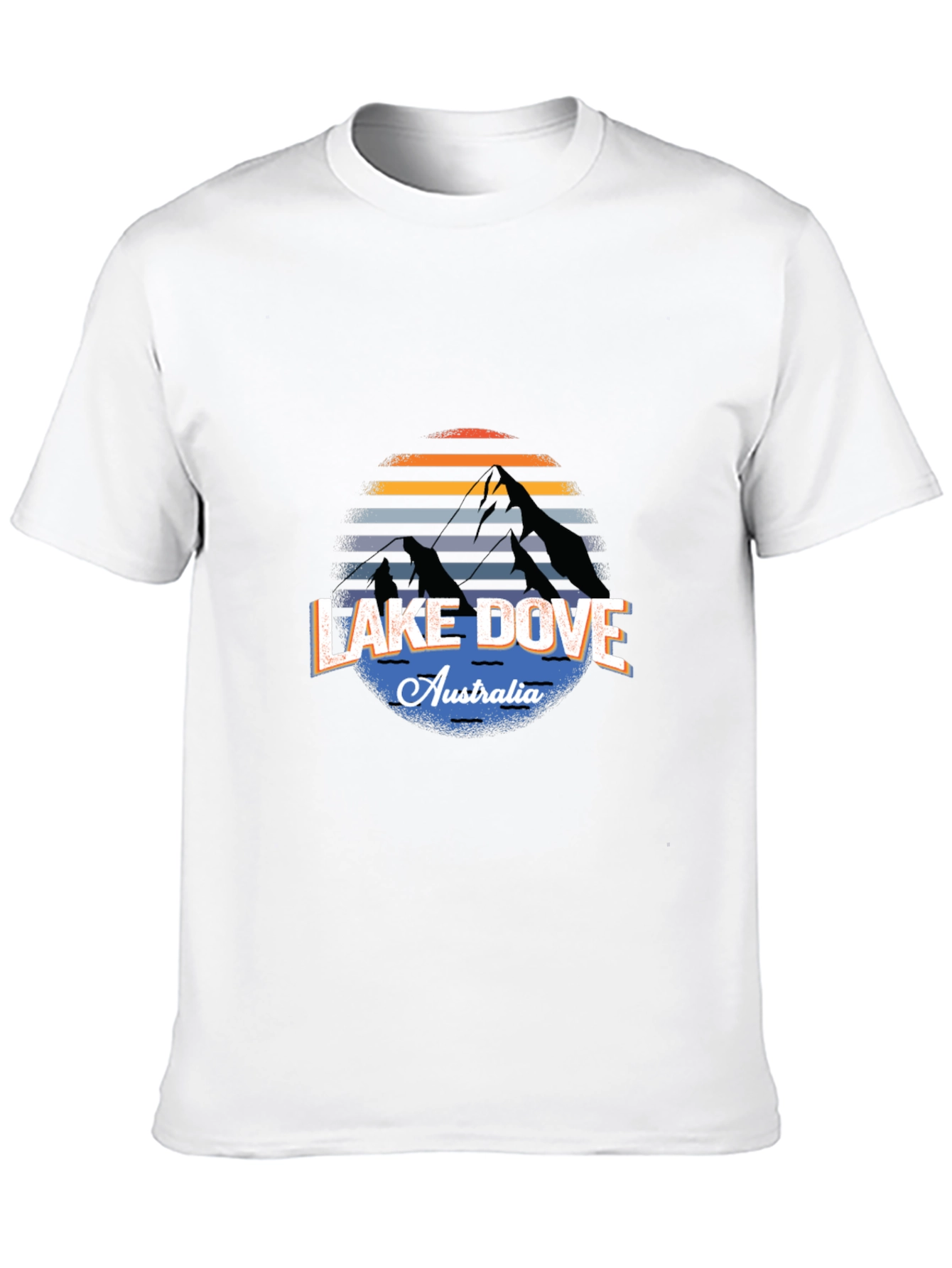 Lake Dove Australia Black T-Shirt