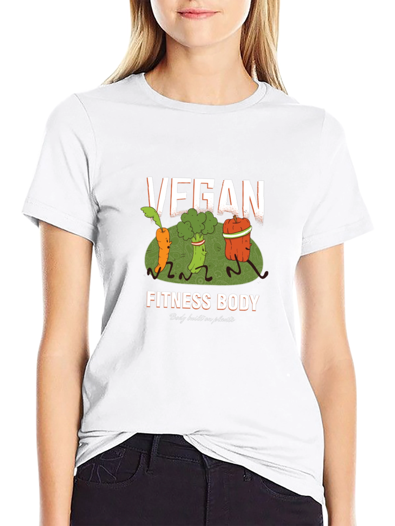 Vegan Fitness Body T-Shirt - Plant Based Diet