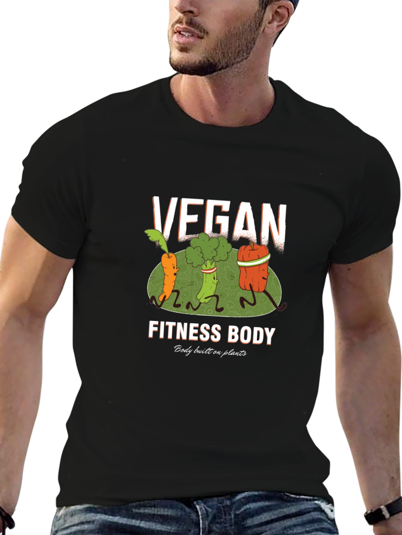 Vegan Fitness Body T-Shirt - Plant Based Diet