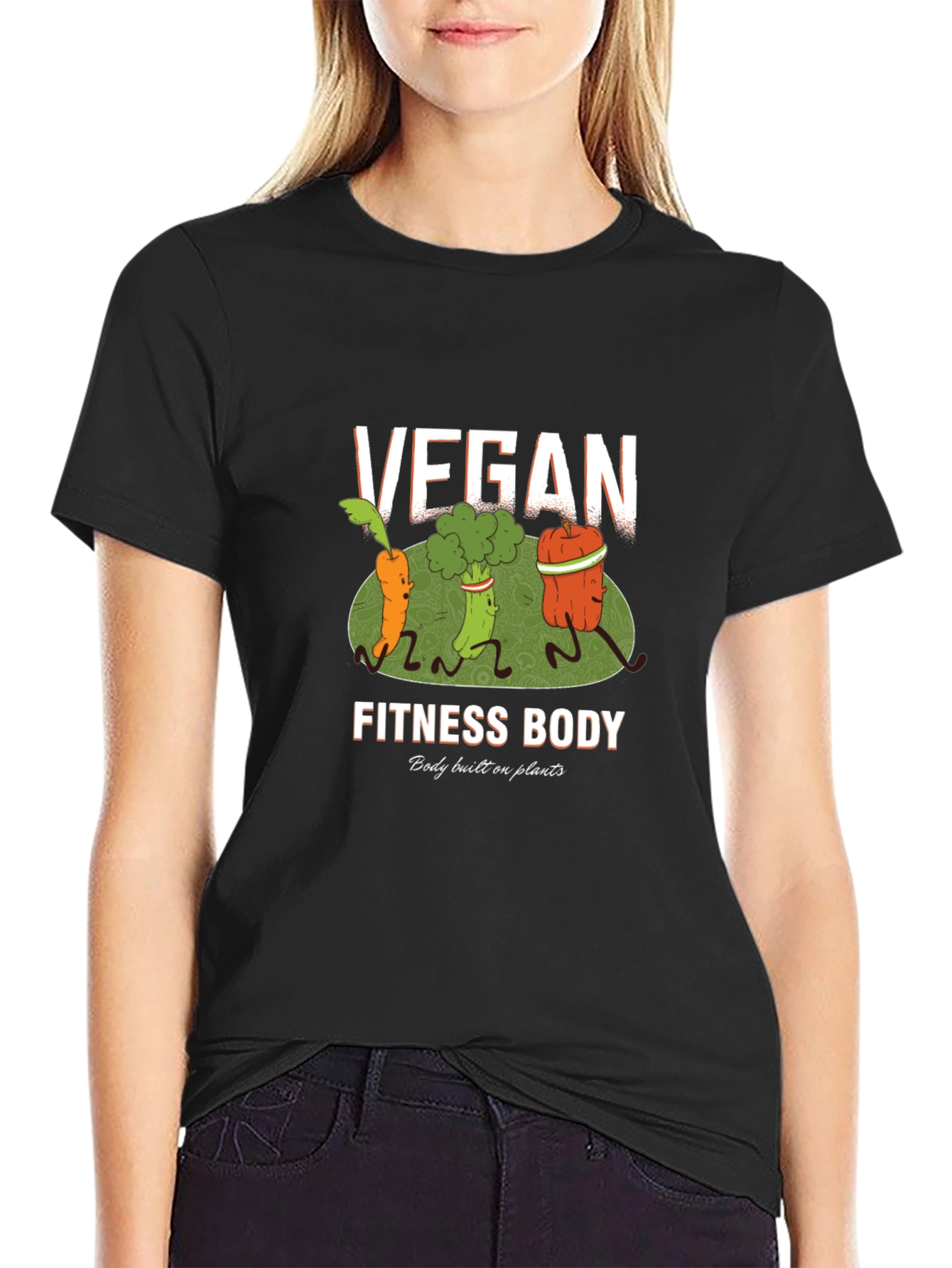 Vegan Fitness Body T-Shirt - Plant Based Diet