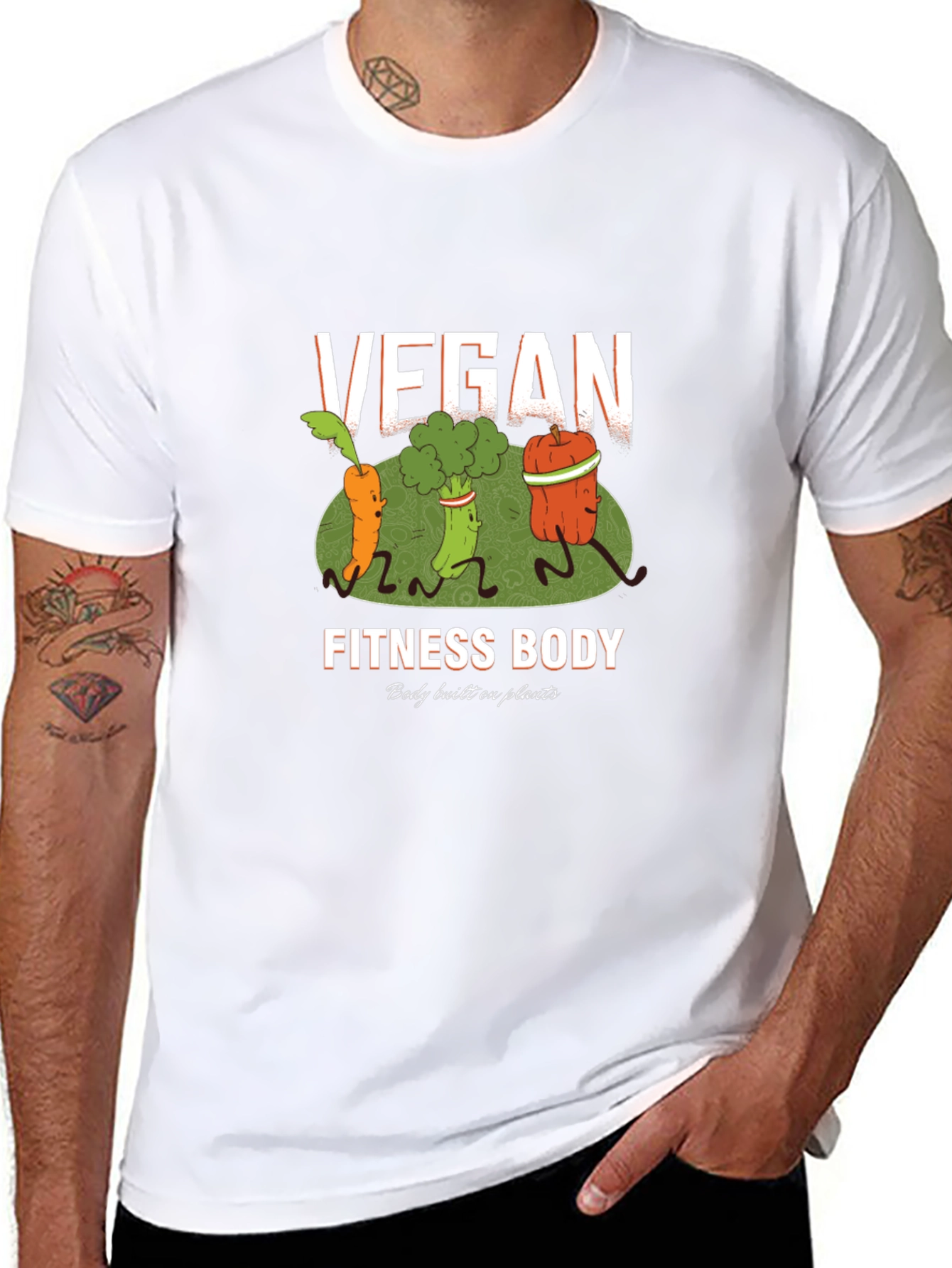Vegan Fitness Body T-Shirt - Plant Based Diet