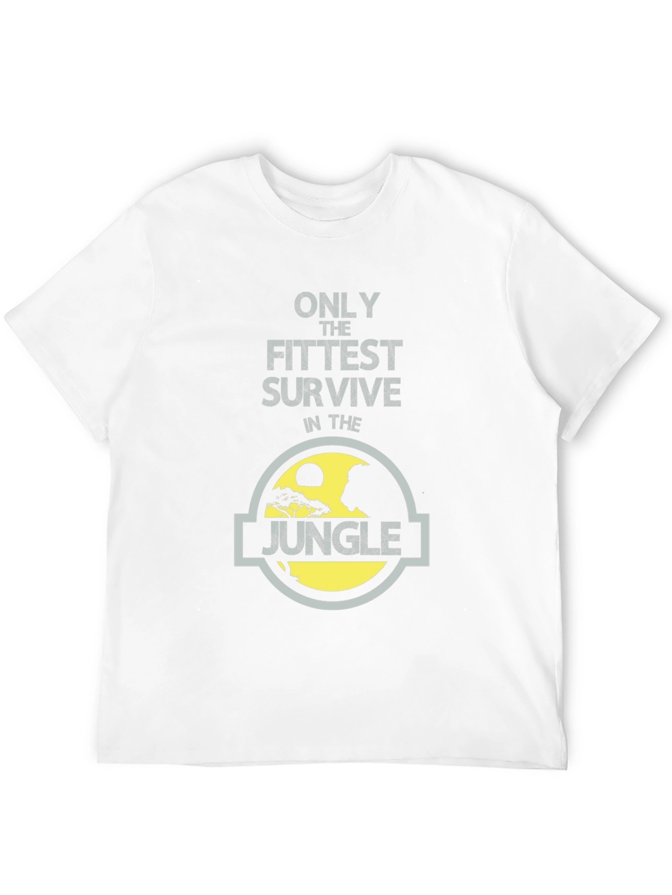 Fittest Survive Jungle Graphic Black T-Shirt