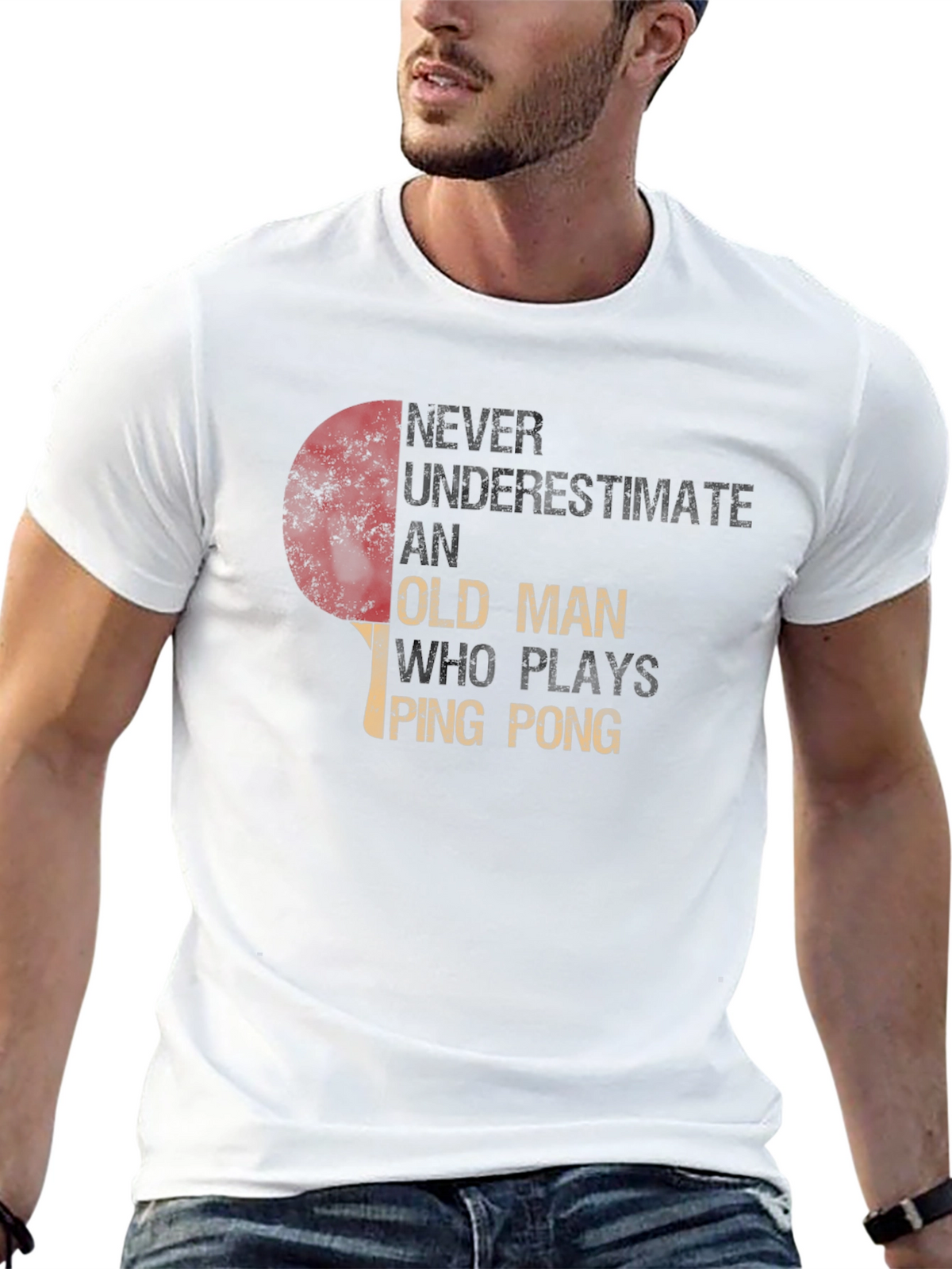 Ping Pong Old Man T-Shirt