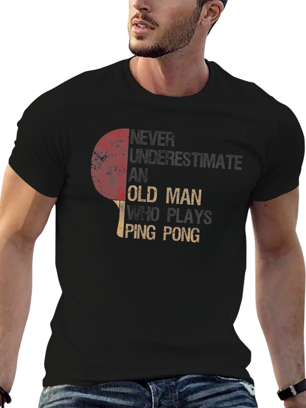 Ping Pong Old Man T-Shirt